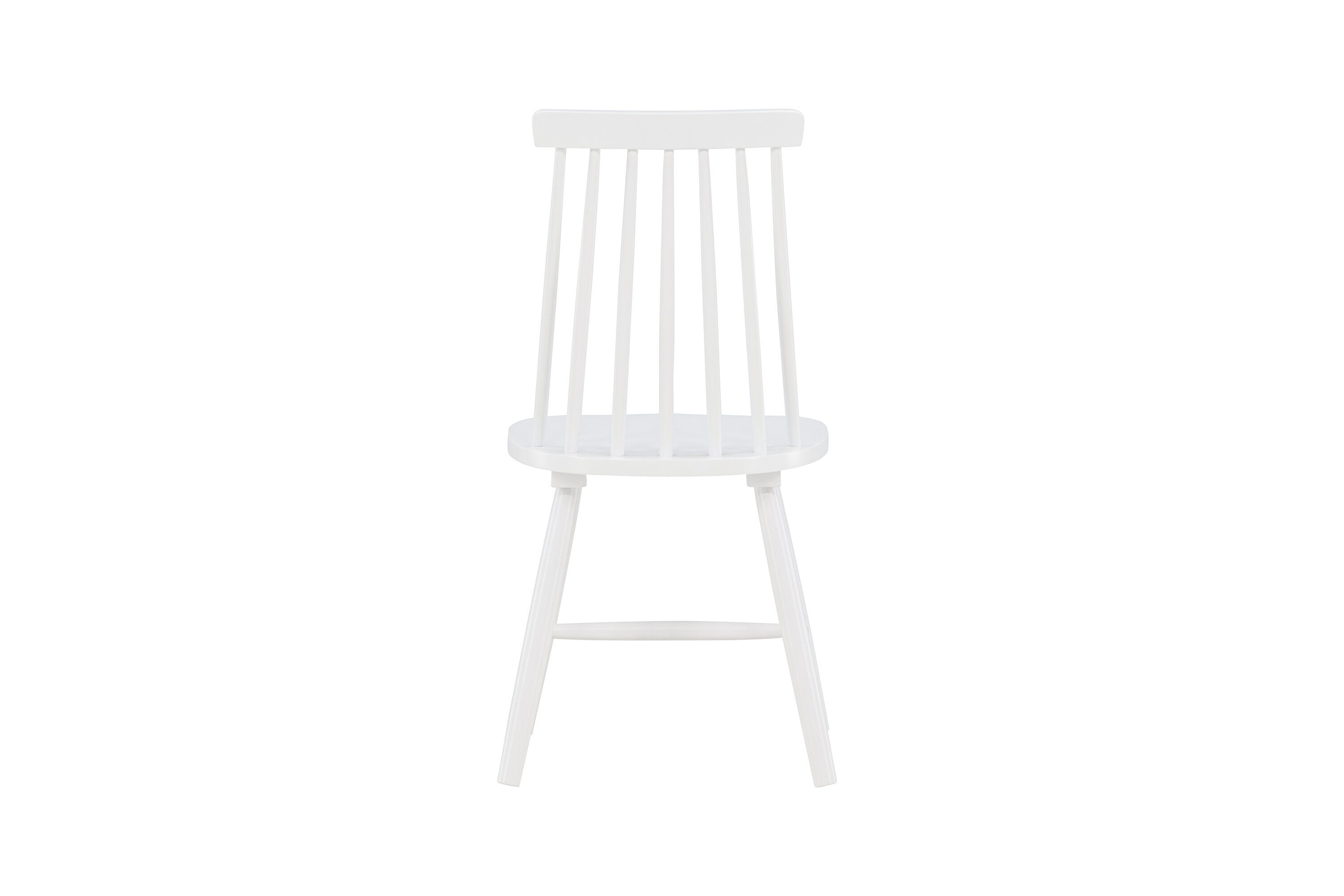 Lönneberga 2x Esszimmerstuhl- Set Kautschukbaum Weiß