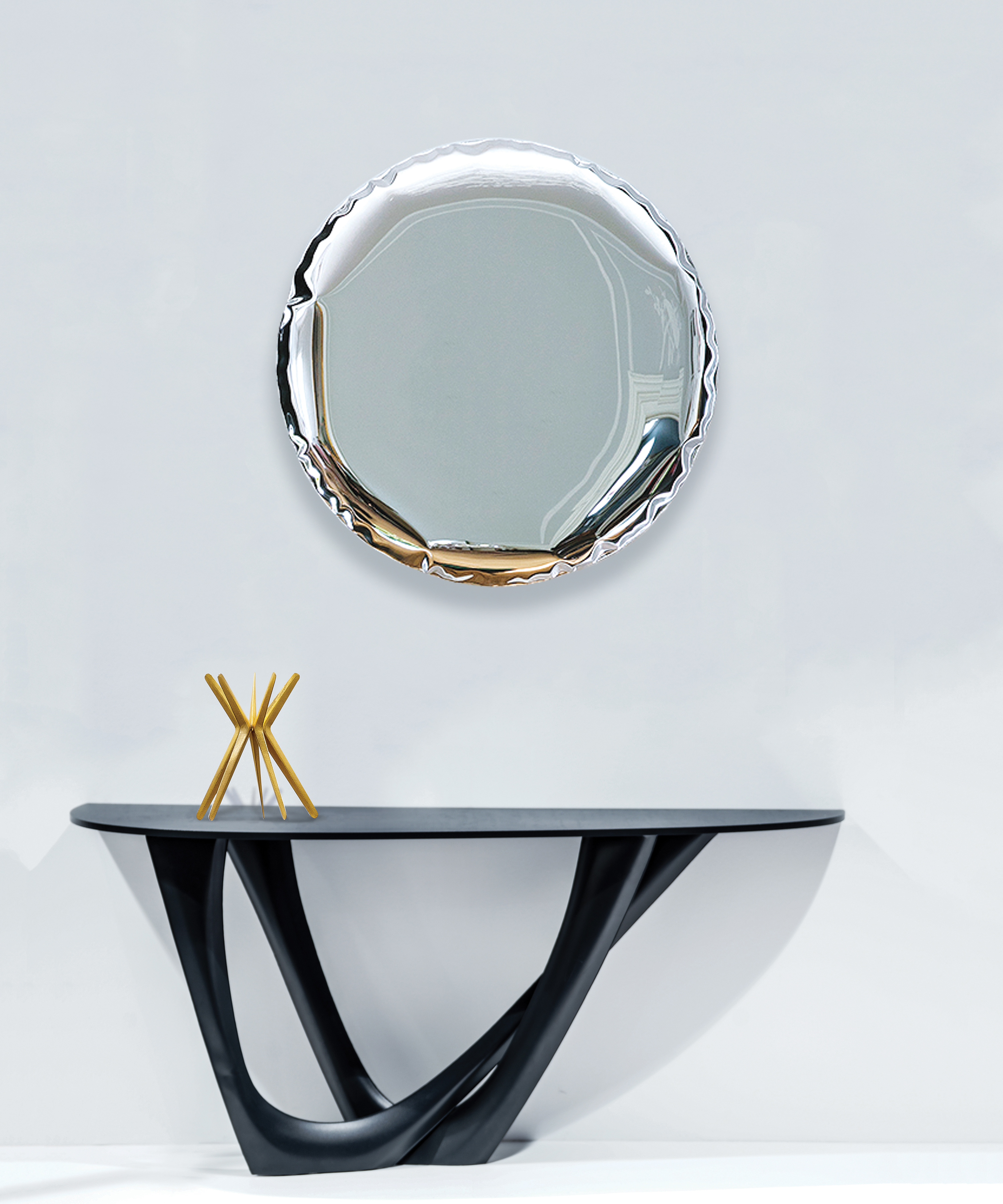OKO Mirror 950 Stainless Steel Inox Polished Silver