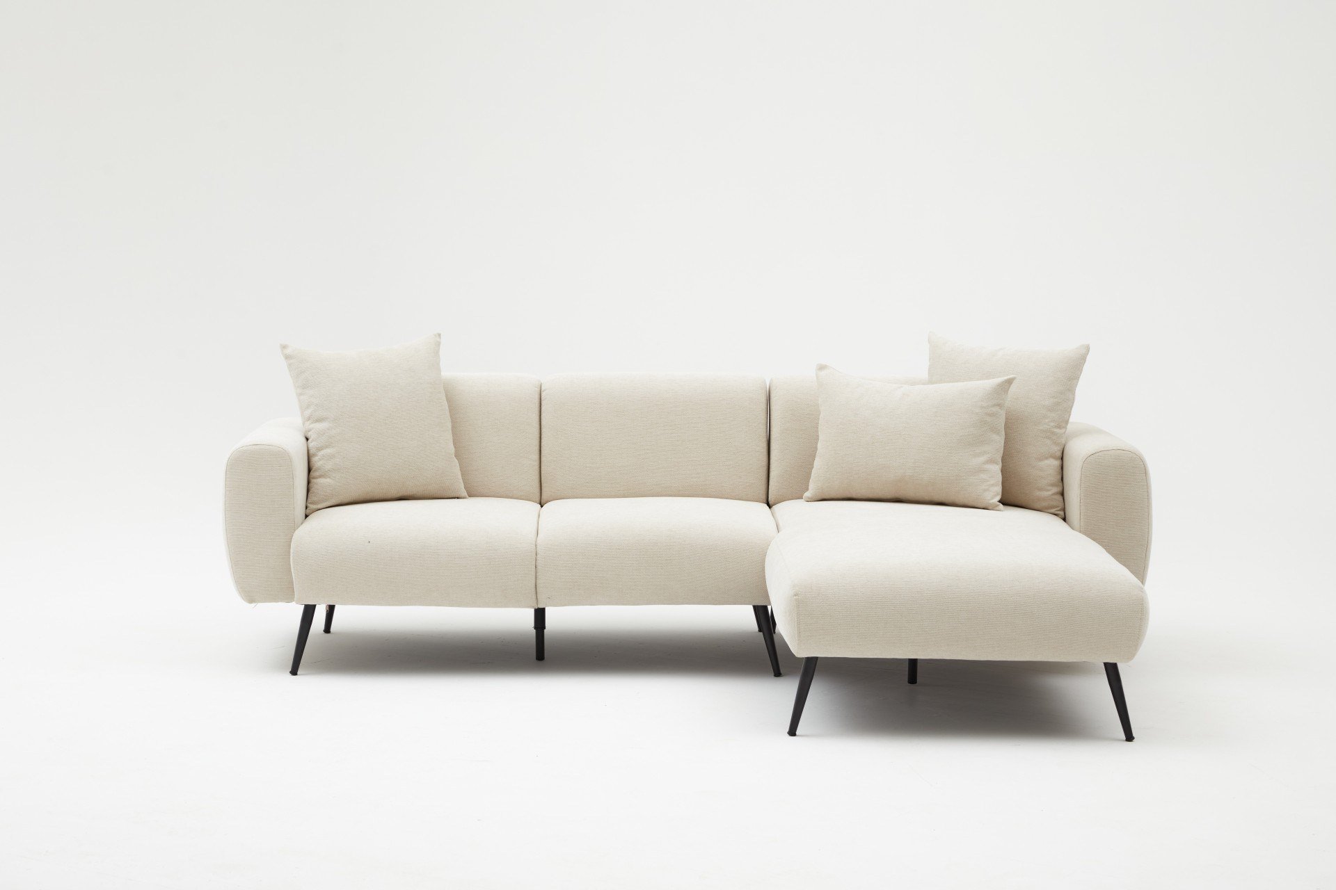 Side Sofa Récamiere Rechts Creme