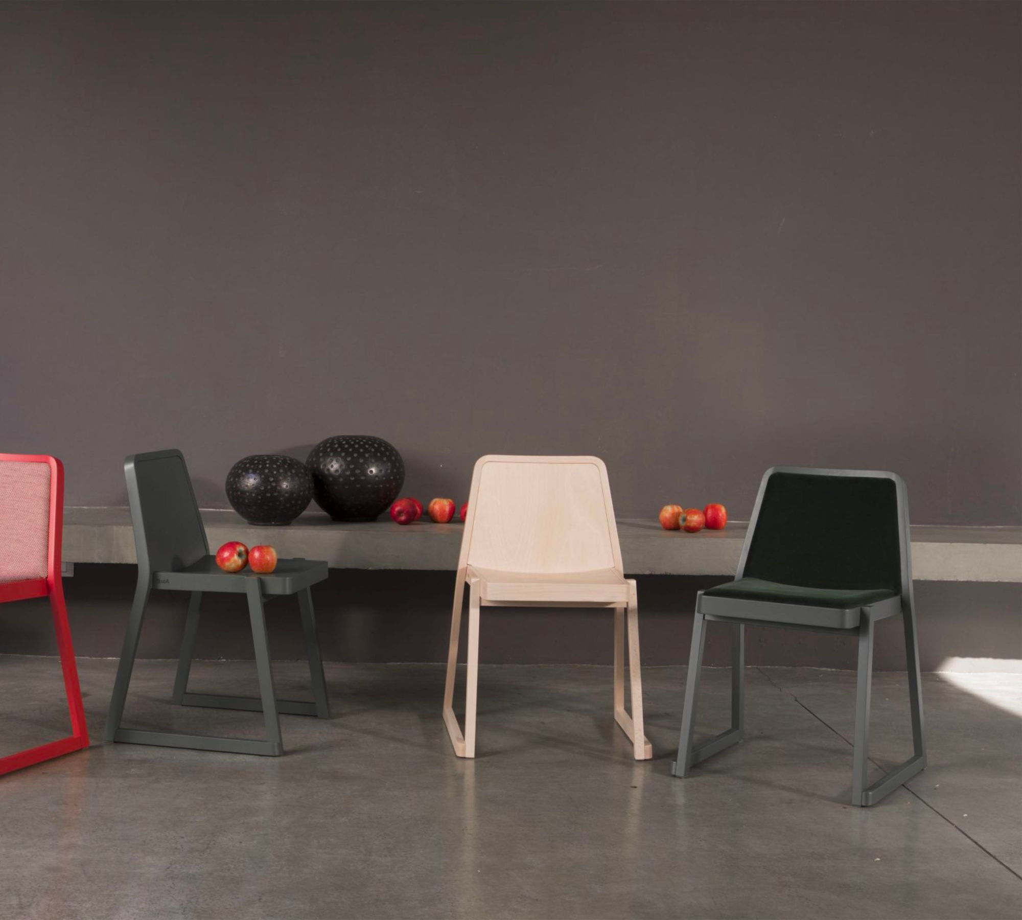 2x Roxanne Stuhl Holz Braun