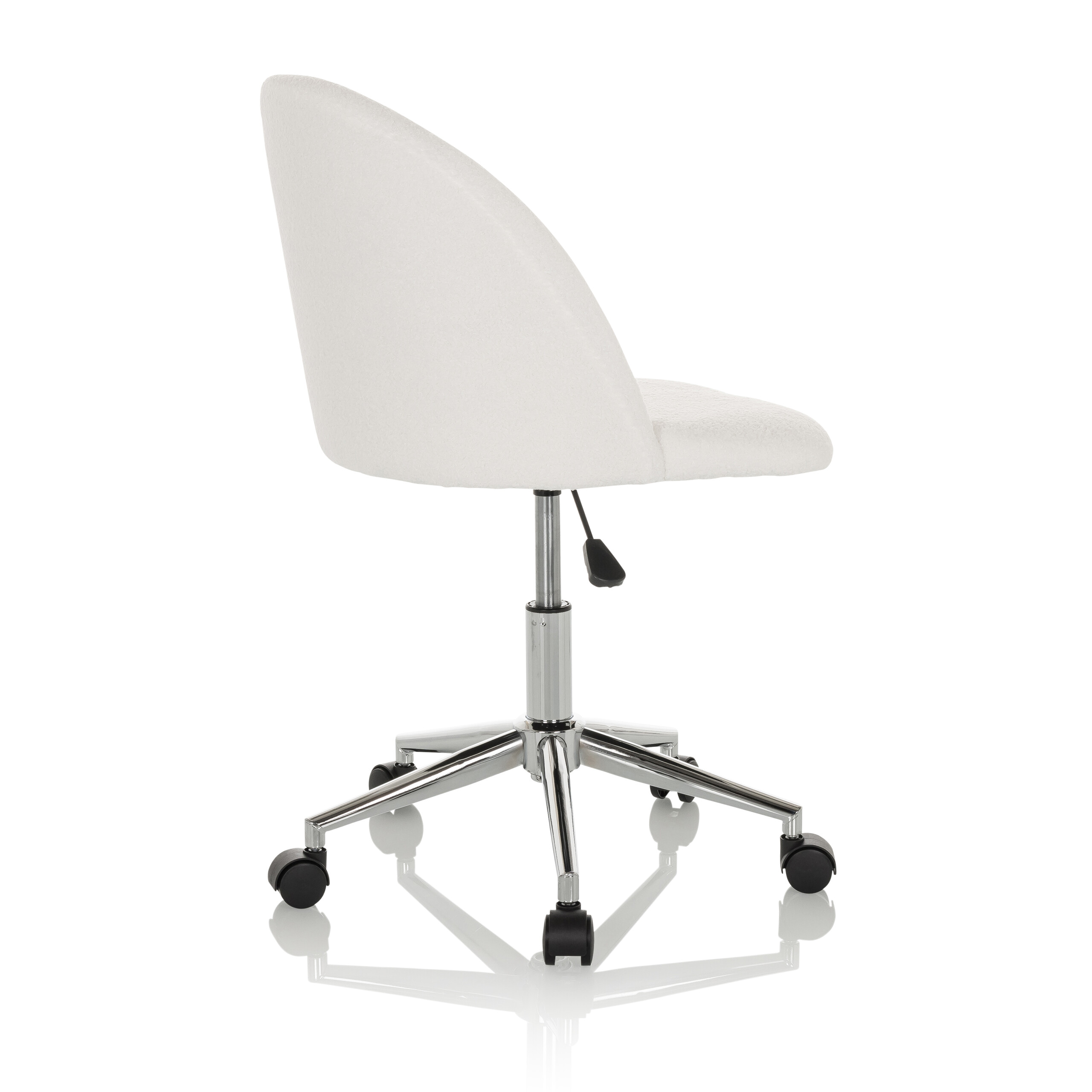 SOLAO TED Bürostuhl Bouclé Weiß