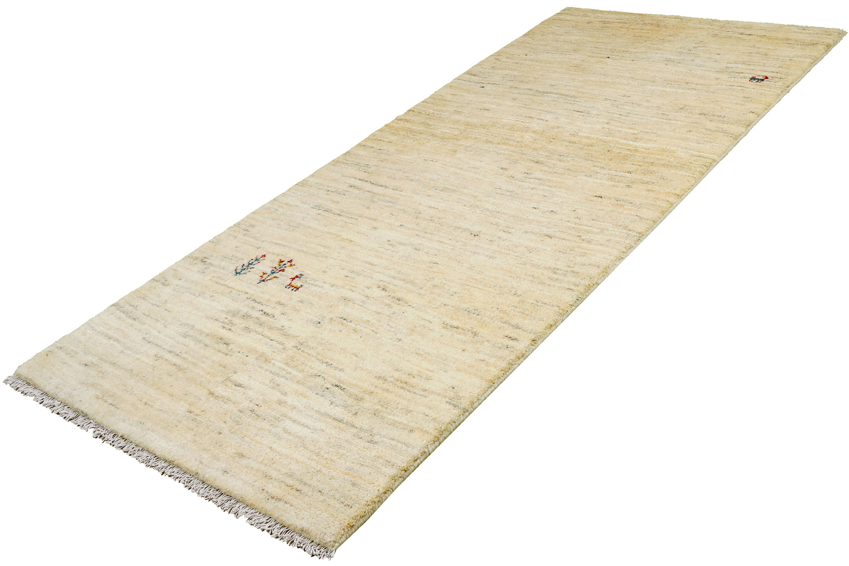 Rizbaf Gabbeh-Teppich Wolle Beige