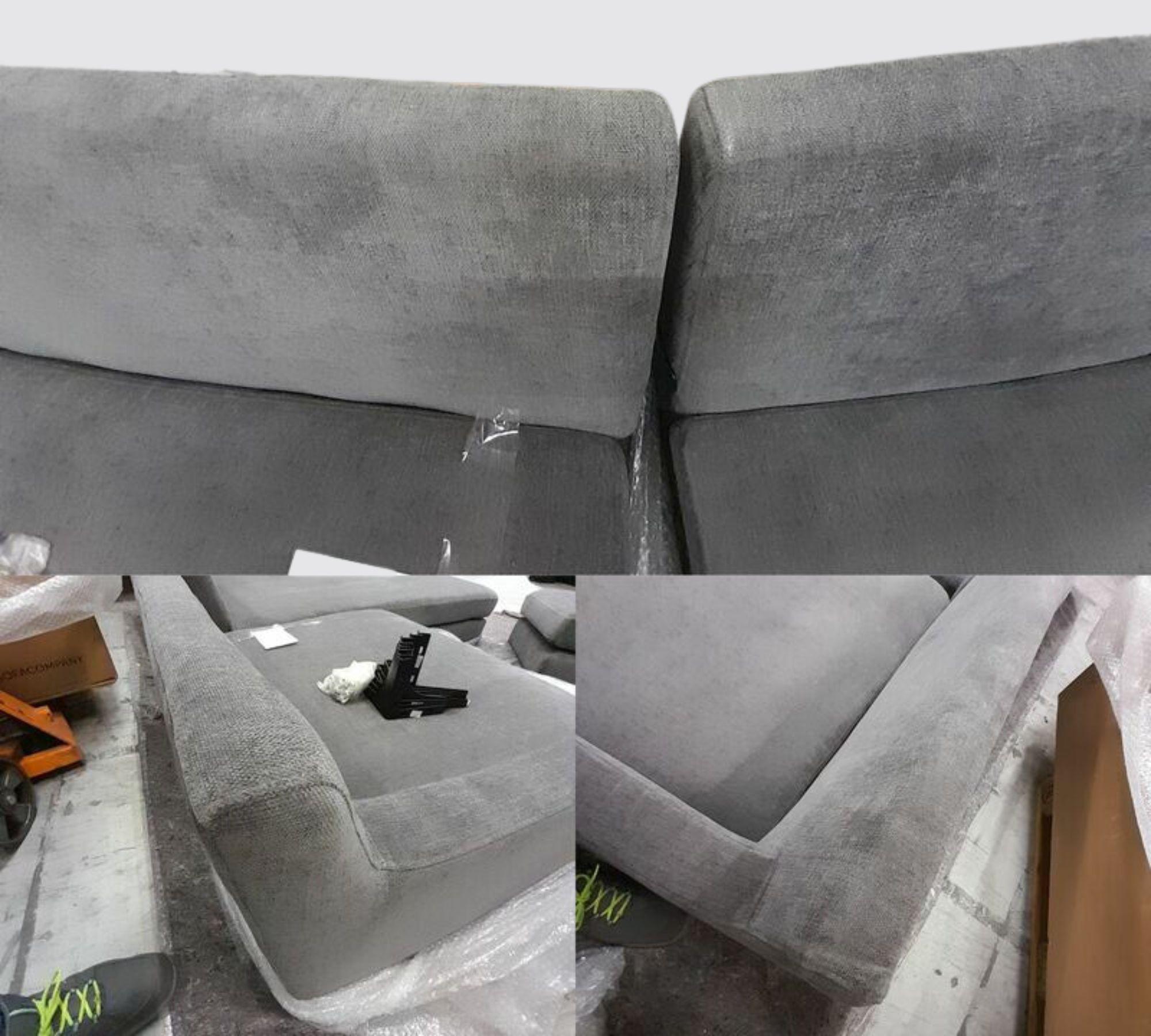 Astha Sofa Récamiere Rechts Danny Steel Grey