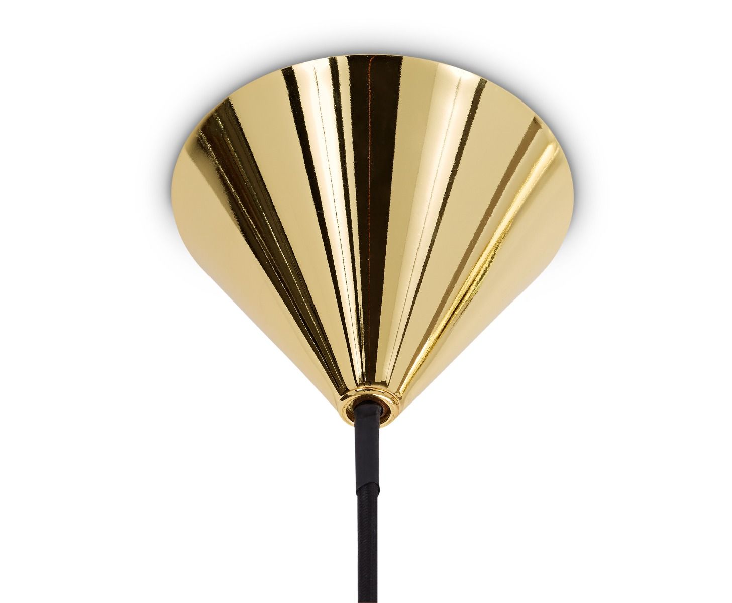 Plane Drop Pendant Lamp Gold