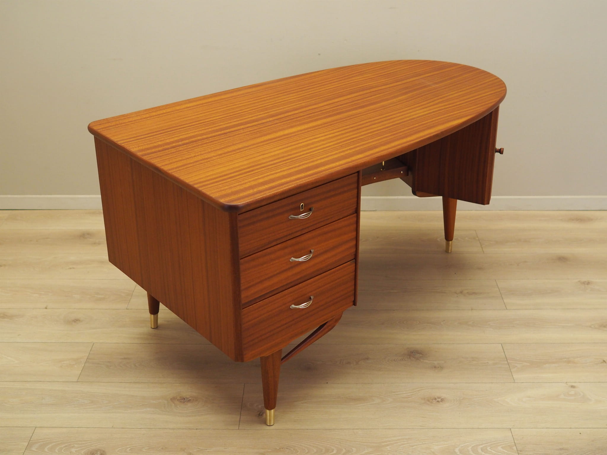 Mahogany Schreibtisch 1960 Jahre