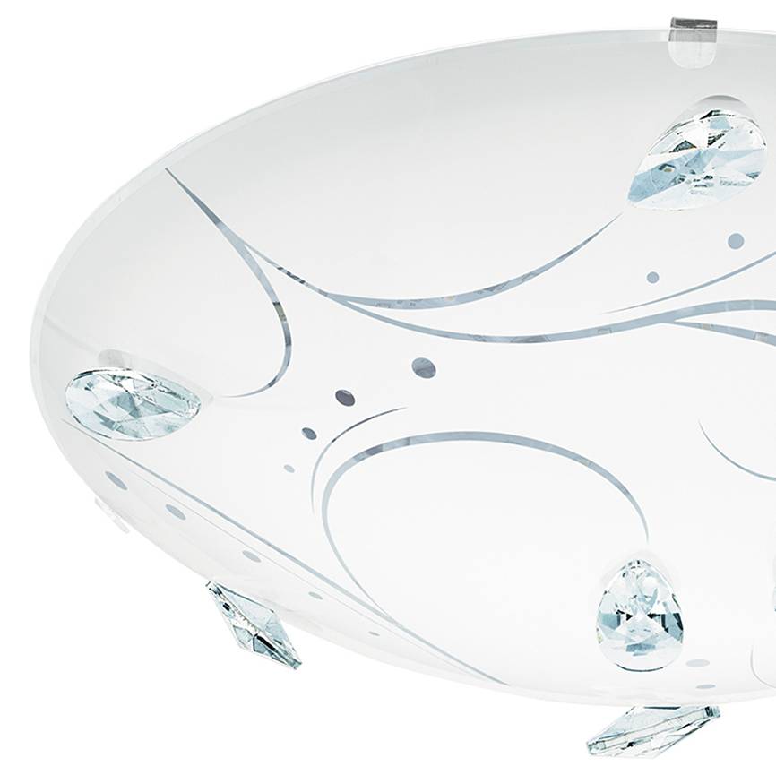 1-Flammig LED-Deckenleuchte Sorrenta Glas Stahl