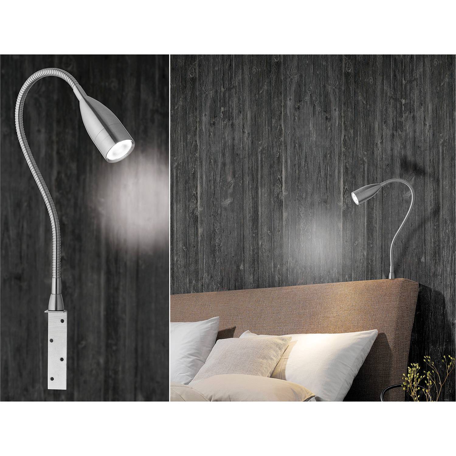 LED-Wandleuchte Sten Silber