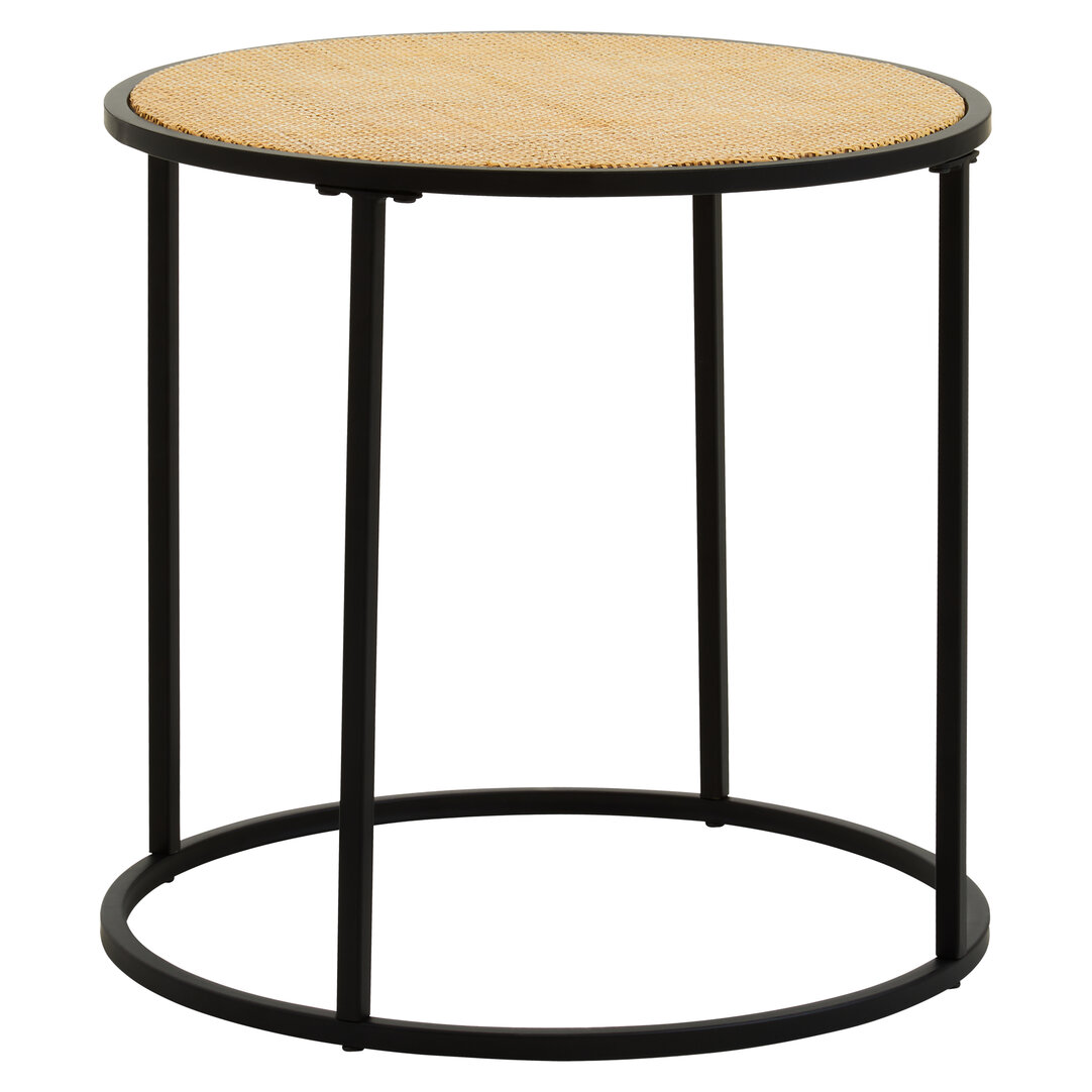 Depok Round Side Table Mango Wood
