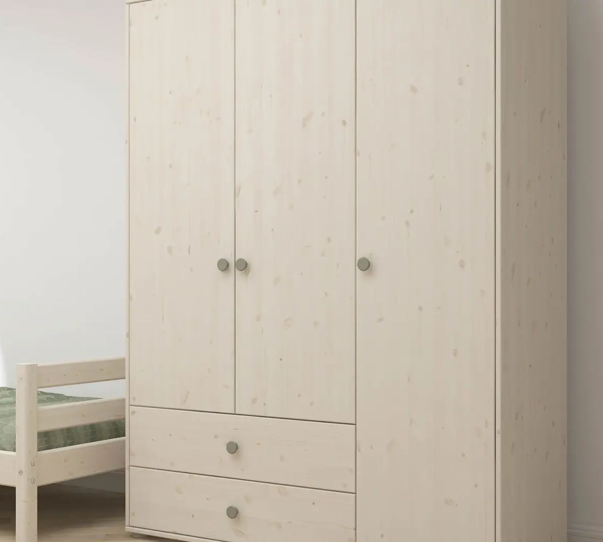 Kleiderschrank Extra Hoch Holz Weiß