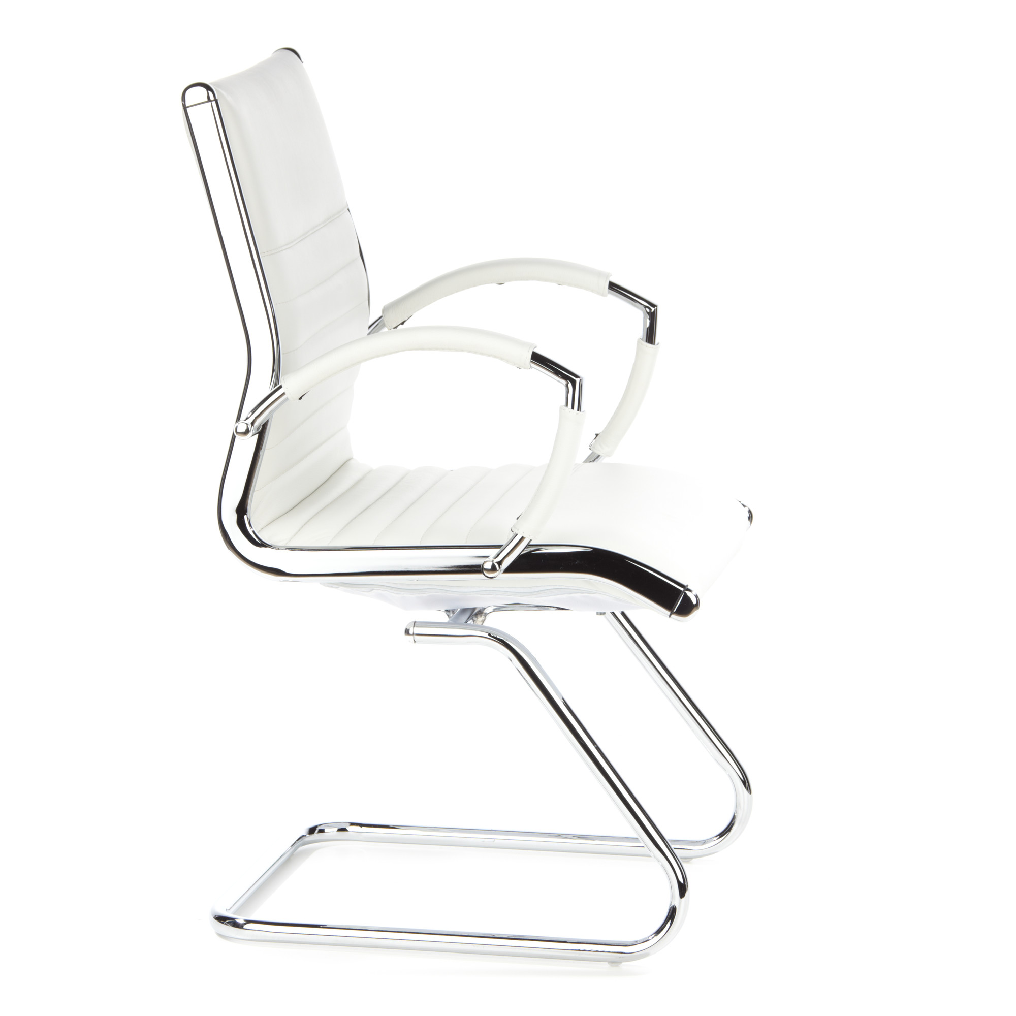 PARMA V Chair Cantilever Leather White