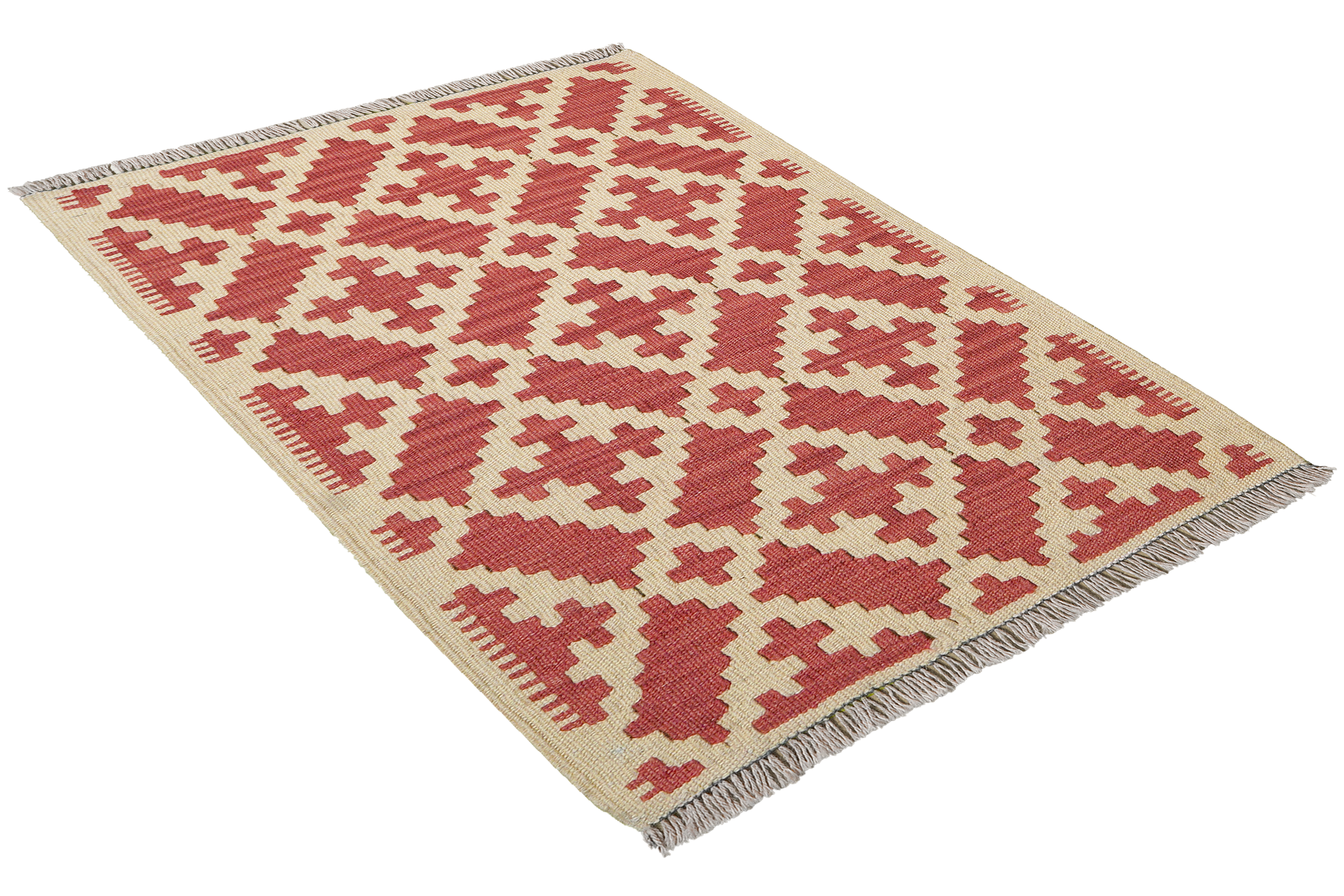 Kilim Gashgai Tappeto Lana Rosso