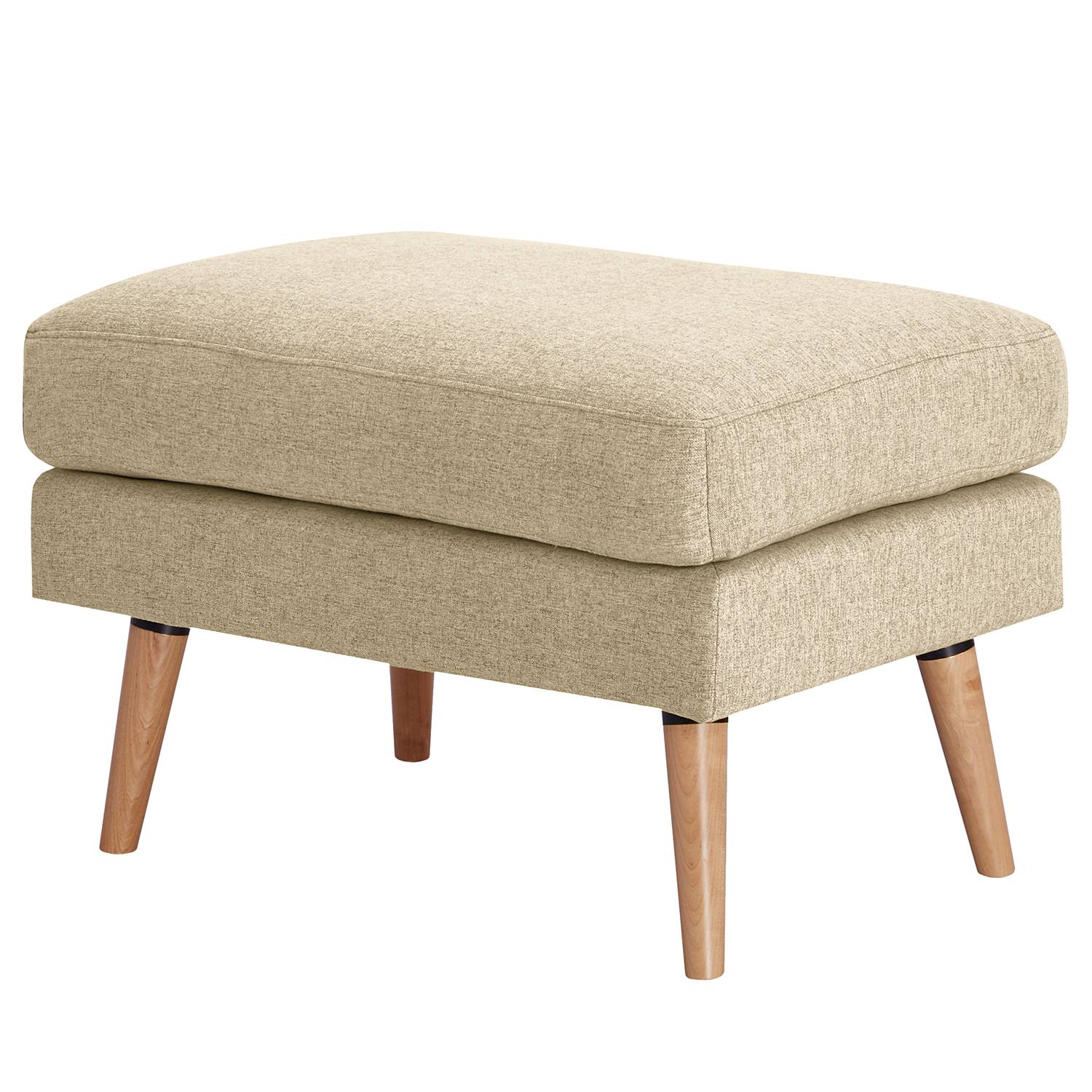Polsterhocker Limeri Filz Beige
