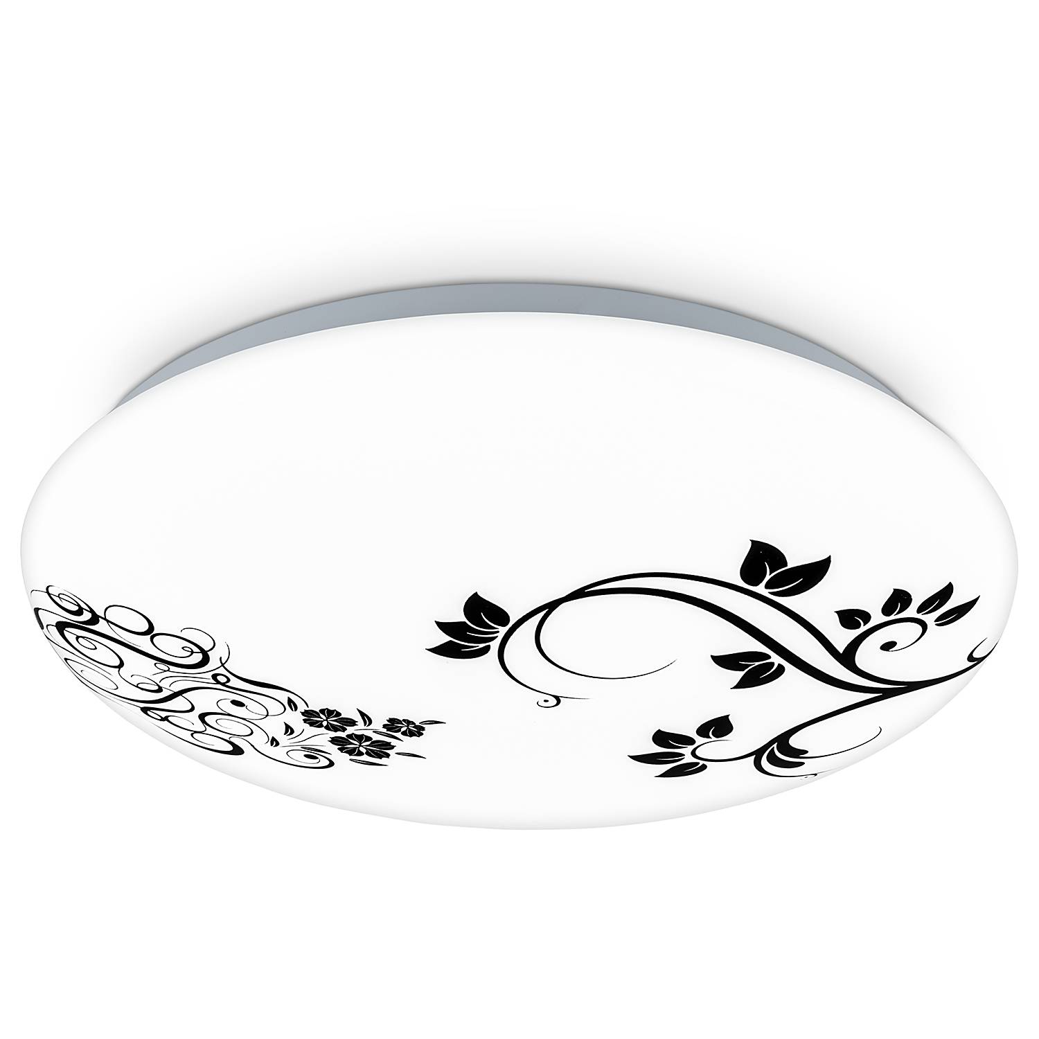 Typical LED ceiling light Plastic White Black