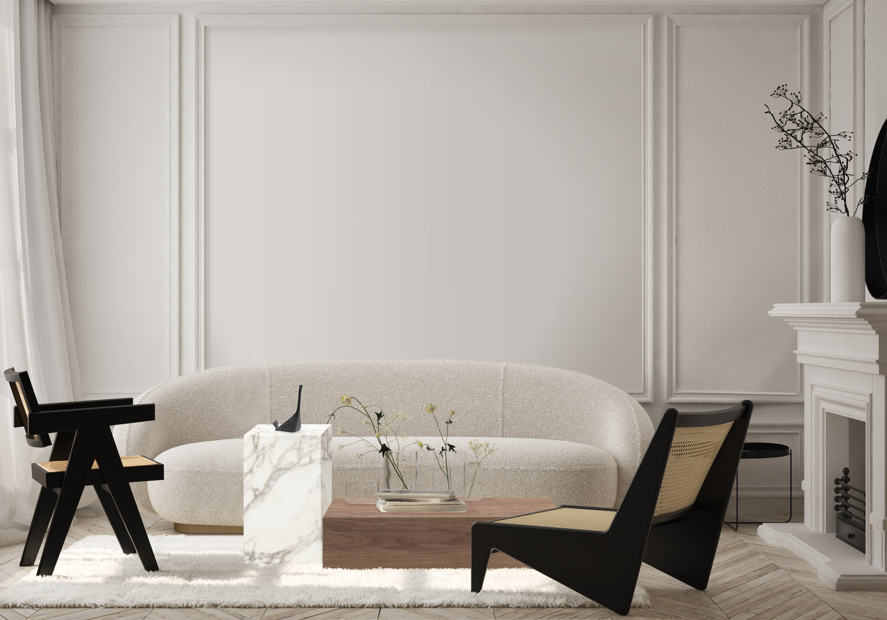 Base Calacatta marble White