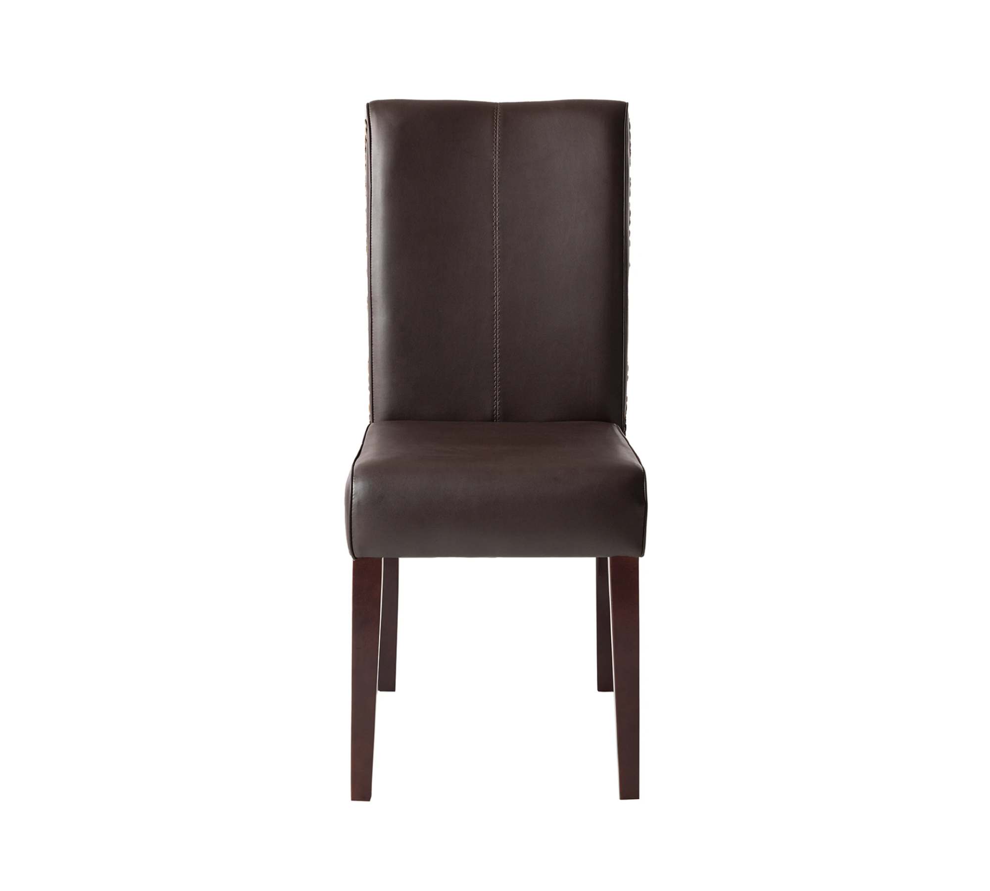 2x Esszimmerstuhl Kunstleder Rattan Braun