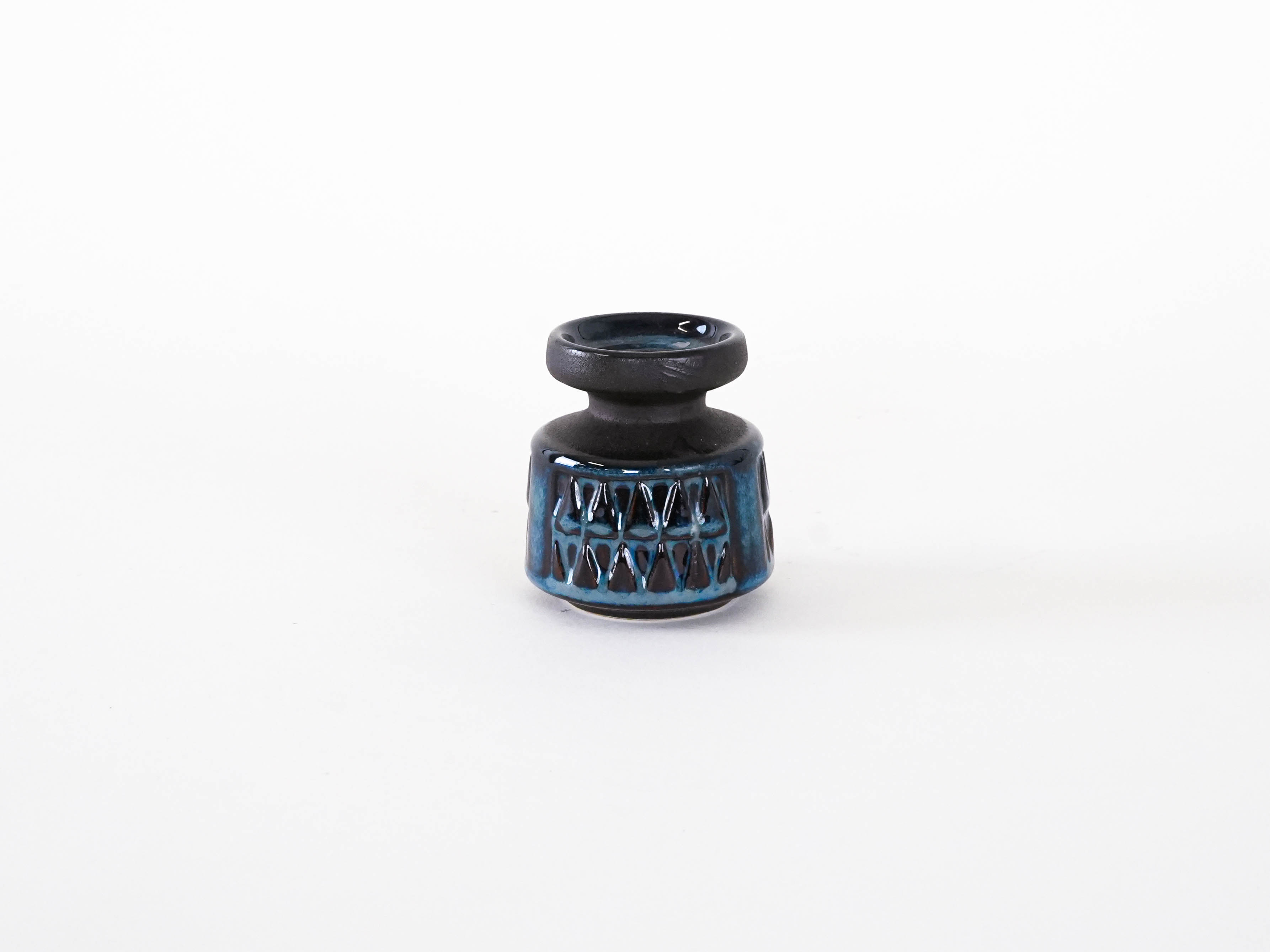 Ceramic Candle Holder Blue