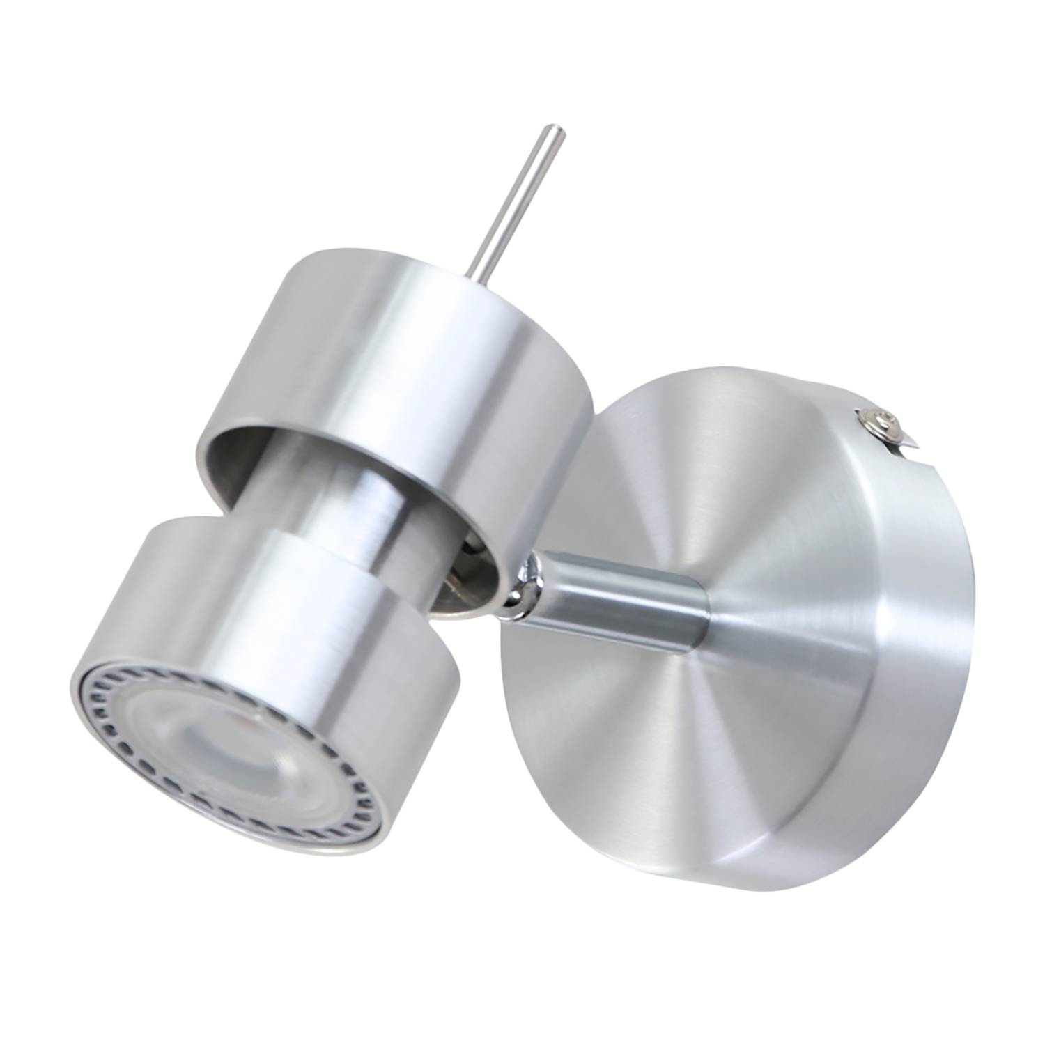 Natasja LED-Wandleuchte Stahl Silber