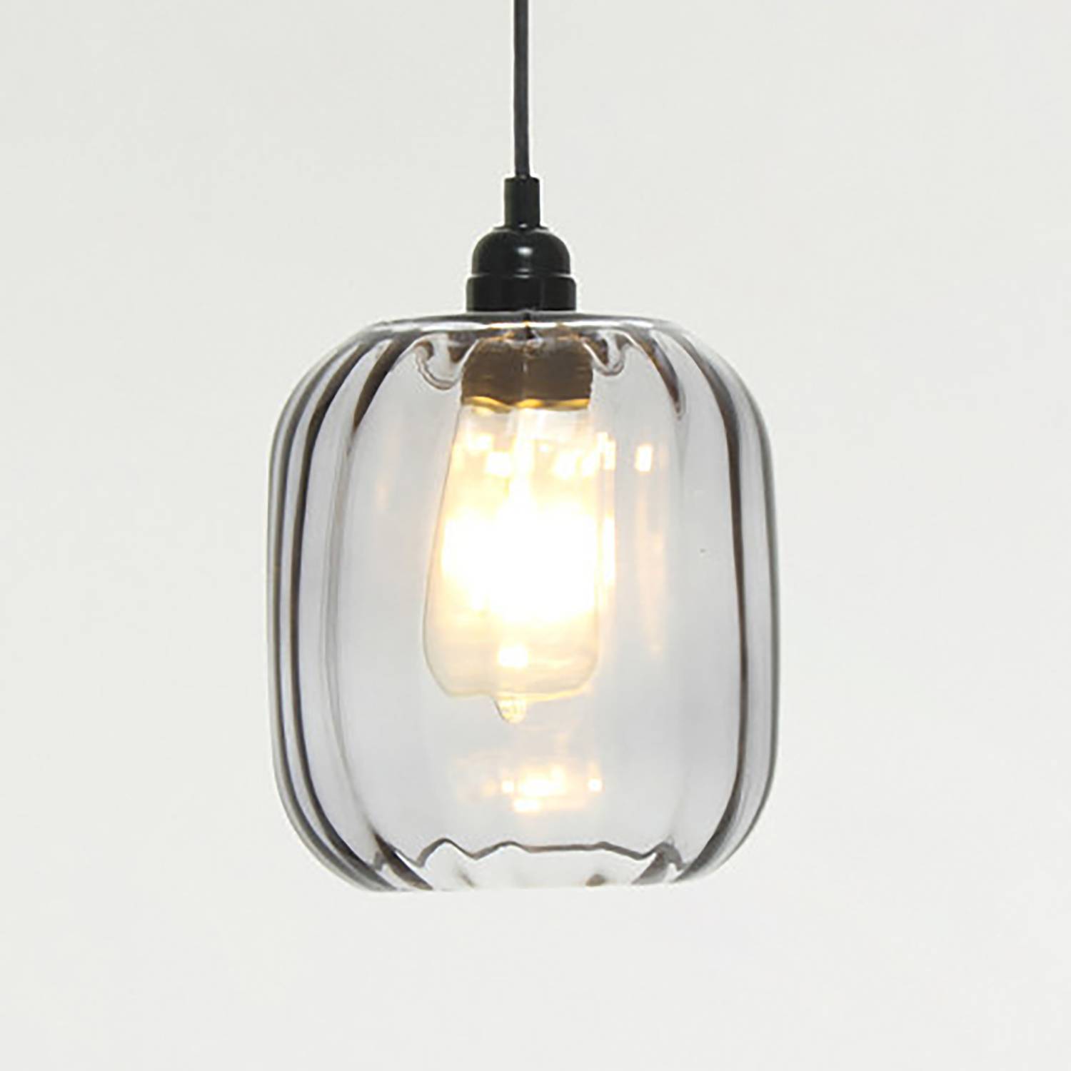 Gloria 125 Hängeleuchte 1-flammig Glas Grau