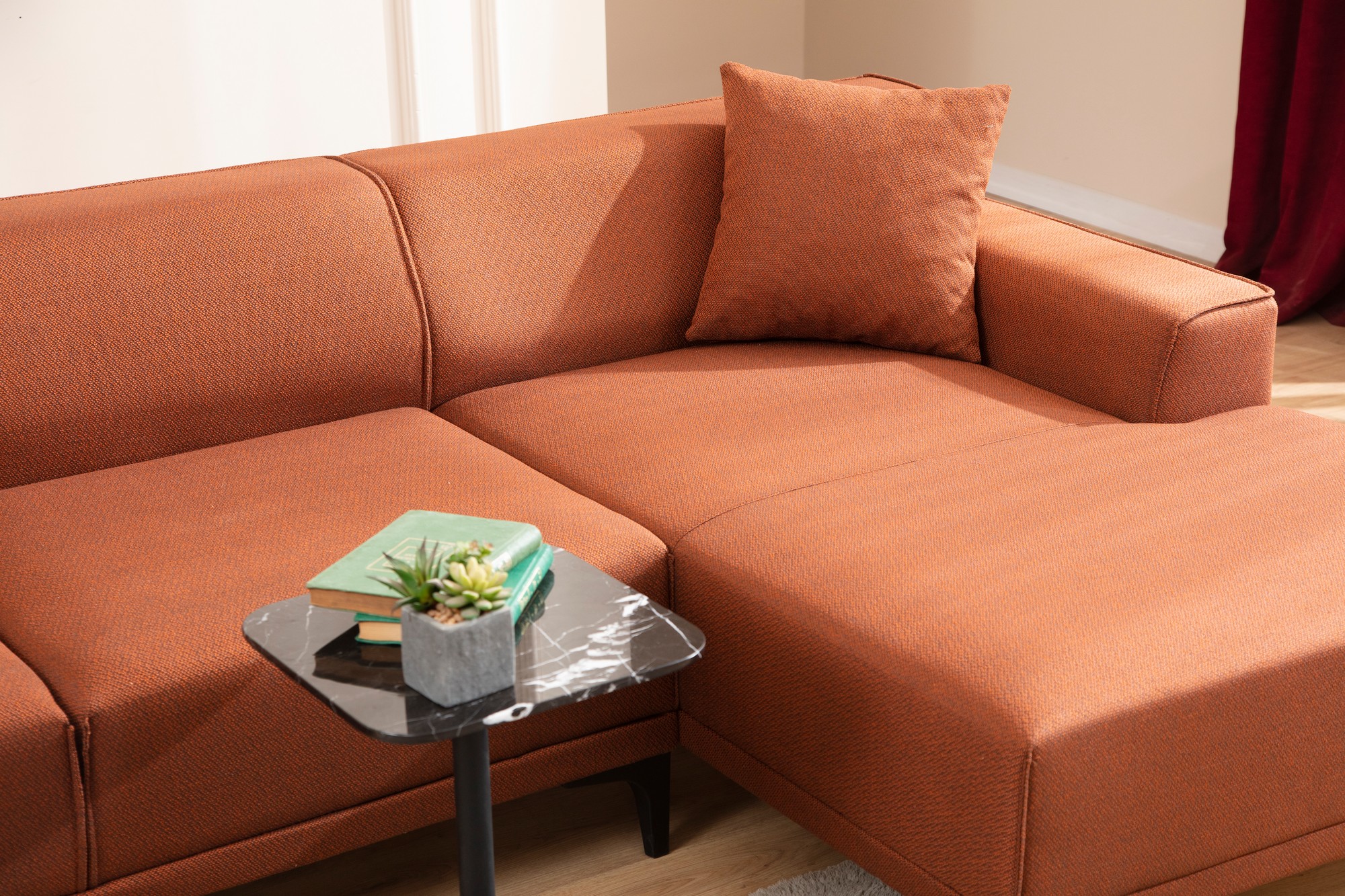 Petra R Ecksofa Orange