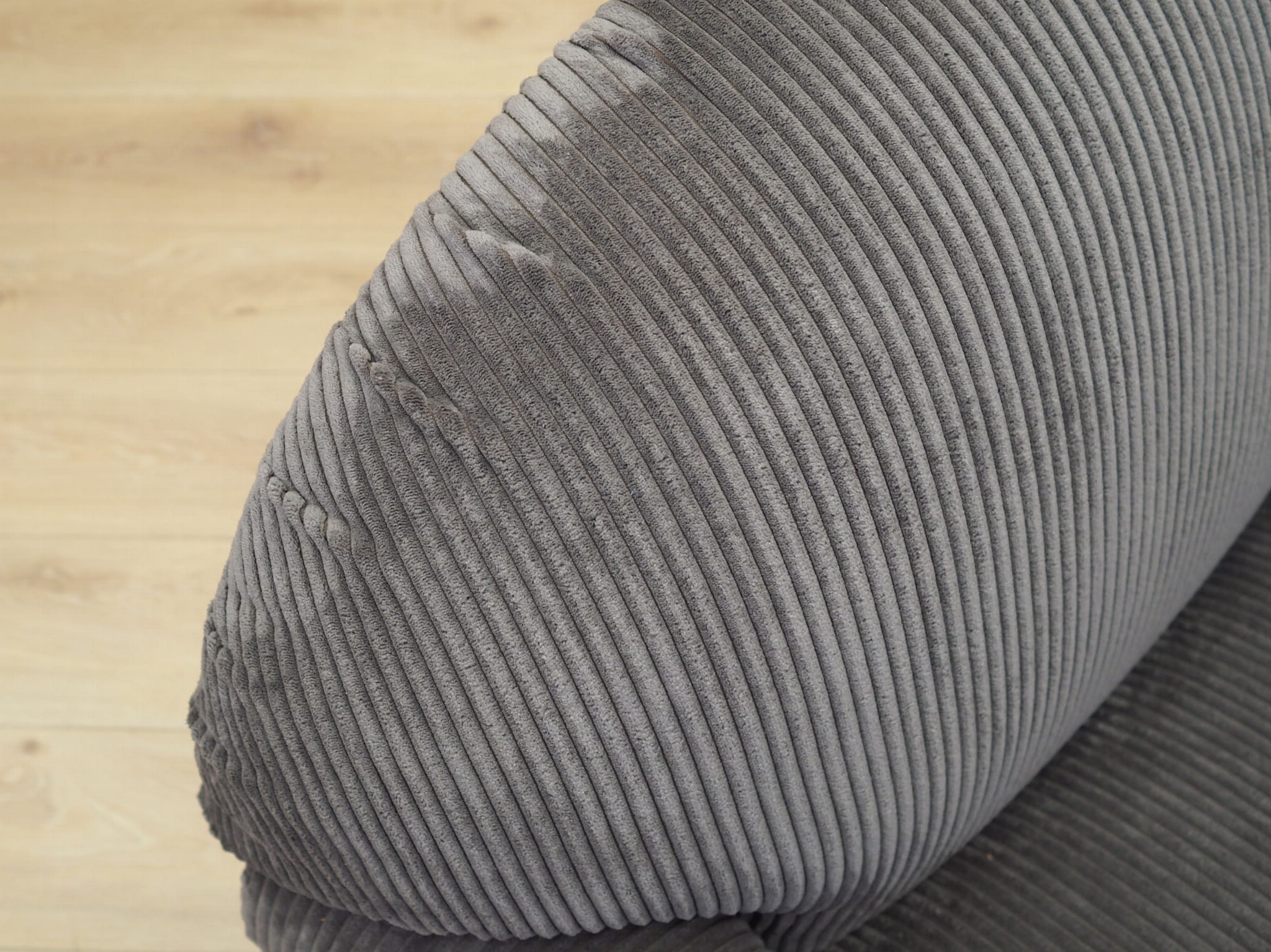 Armchair Velvet Grey 1980s