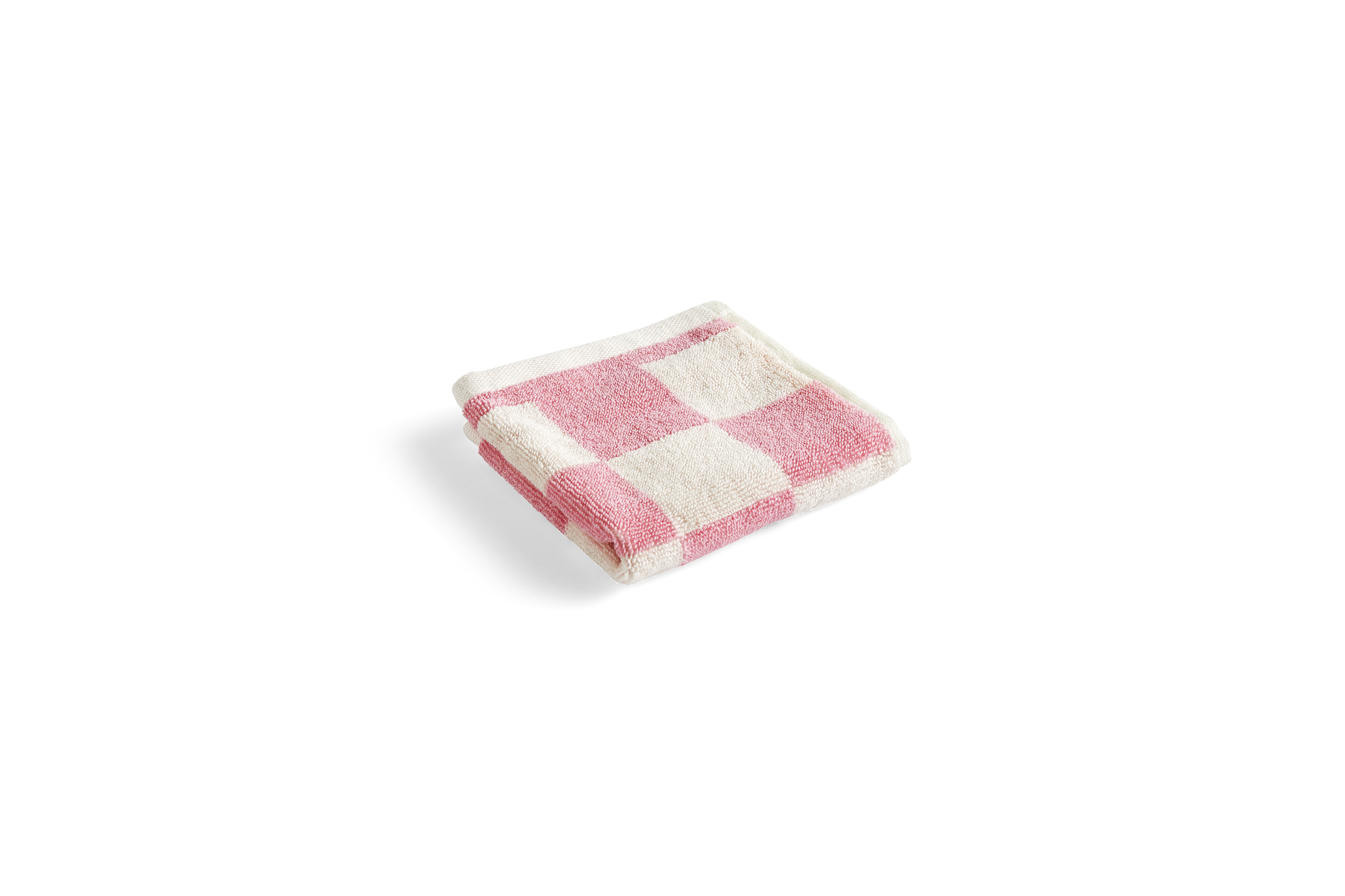 Check Waschlappen Öko-Tex Baumwolle Rosa