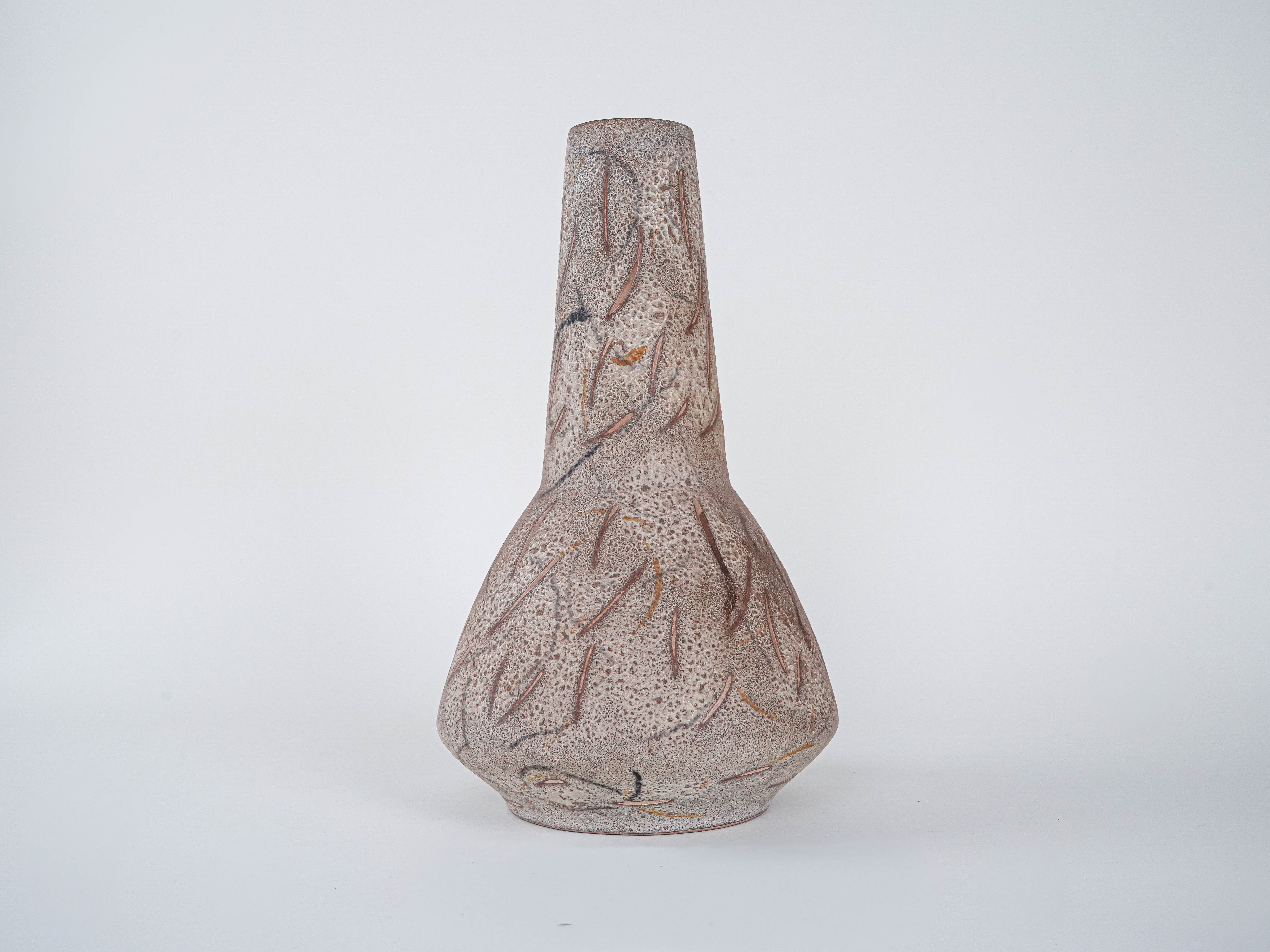 Keramik-Boho-Vase 1960er Jahre