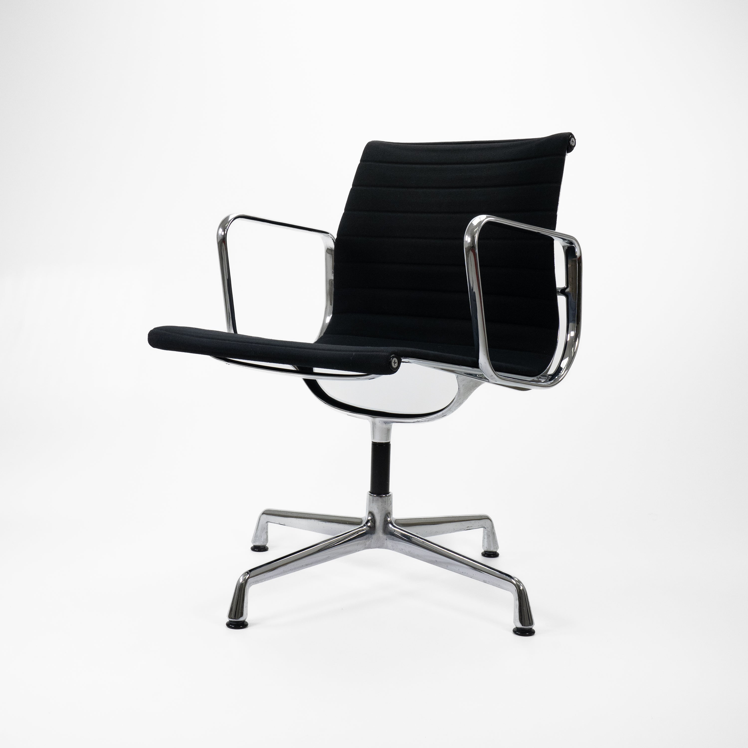 EA108 Bürosessel Chrom Hopsack Schwarz