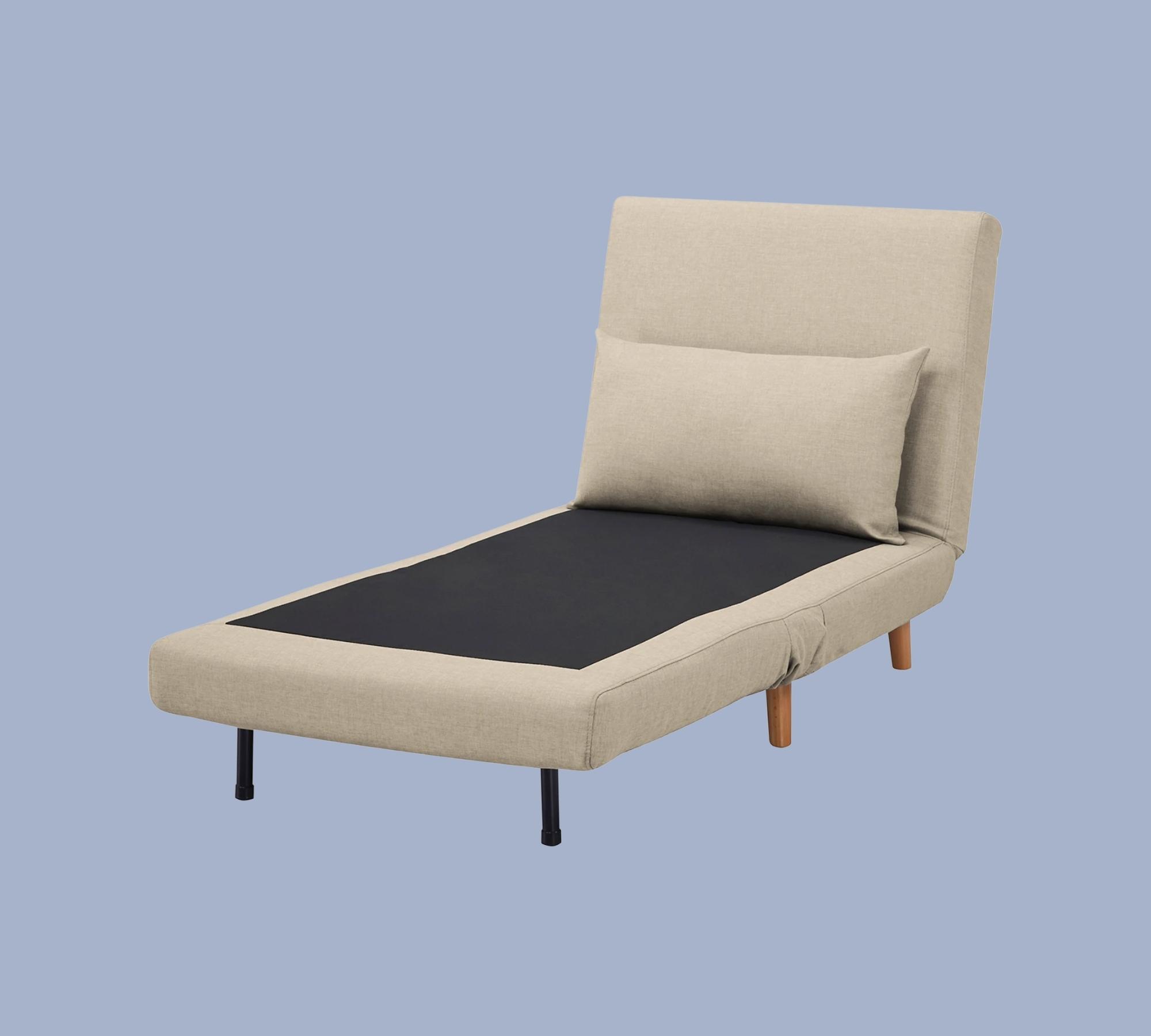 Schlafsessel Webstoff Beige