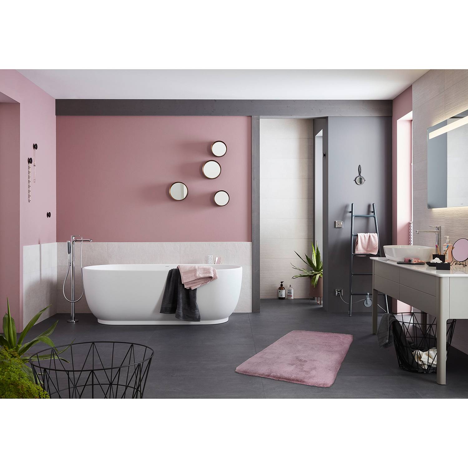 Bali Badteppich Altrosa 67 x 110 cm