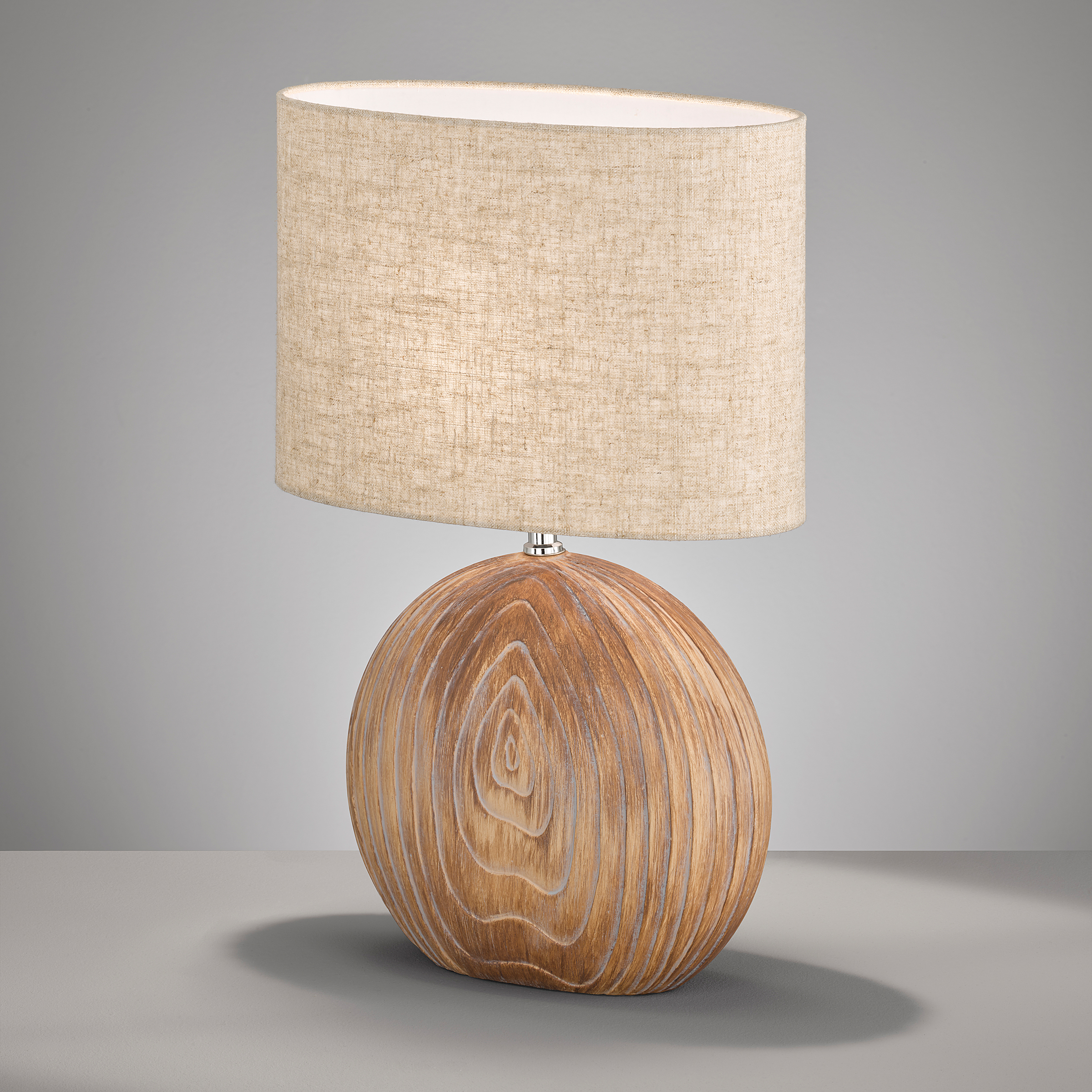 Tobse Tischleuchte Keramik Leinen 1-flammig