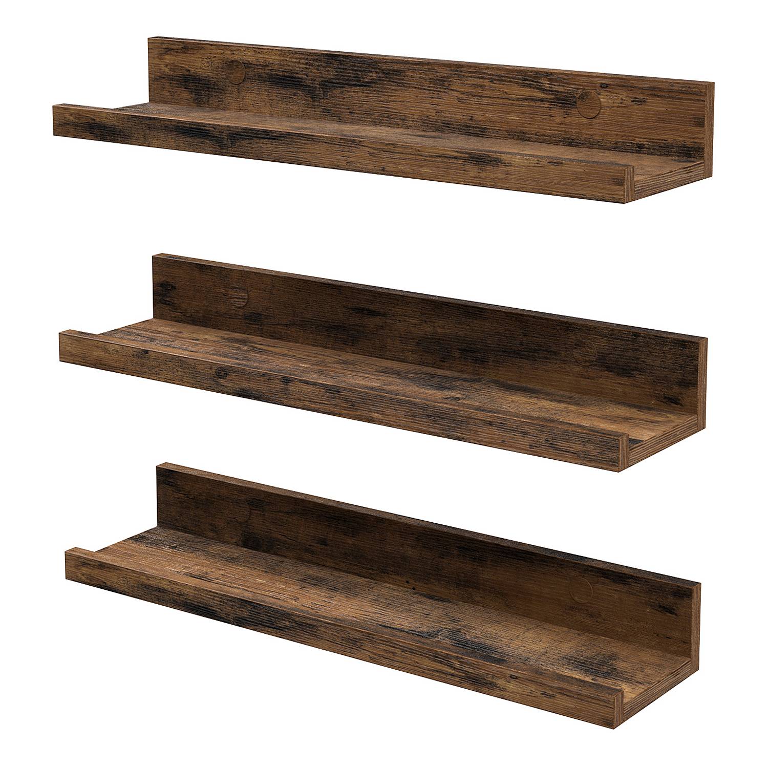 3x Wandboard Cottondale mit Rand Dunkelbraun