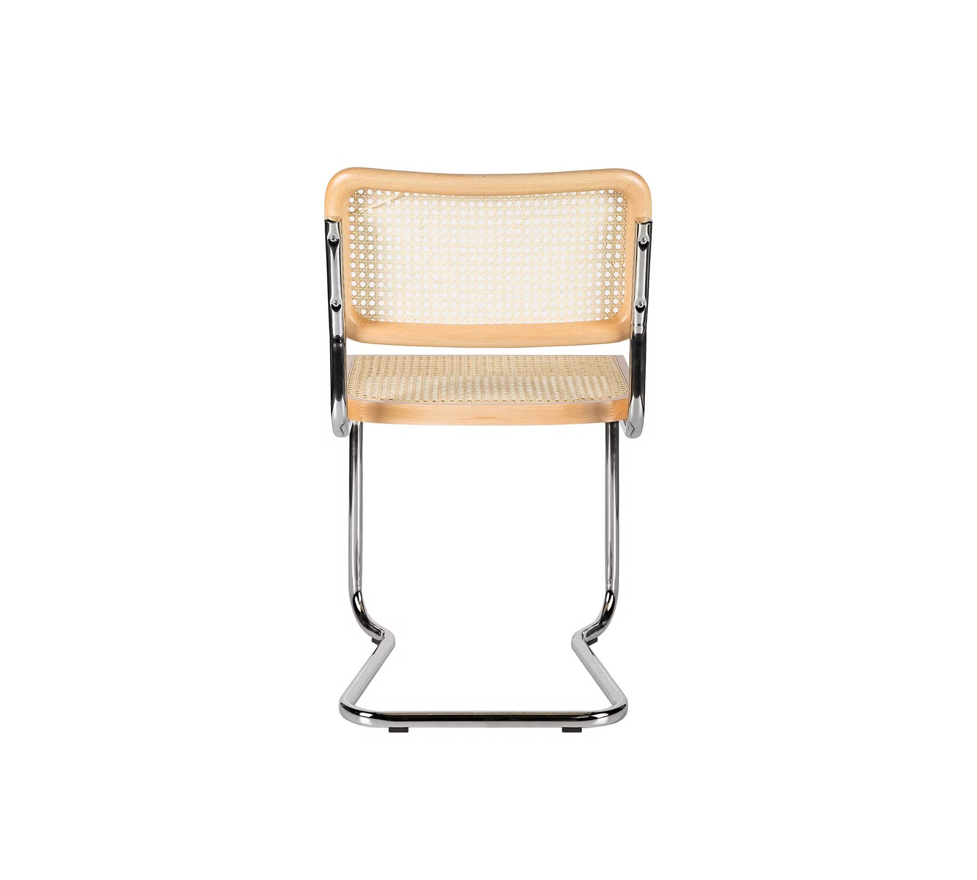 2x Freischwinger Buche Chrom Glänzend