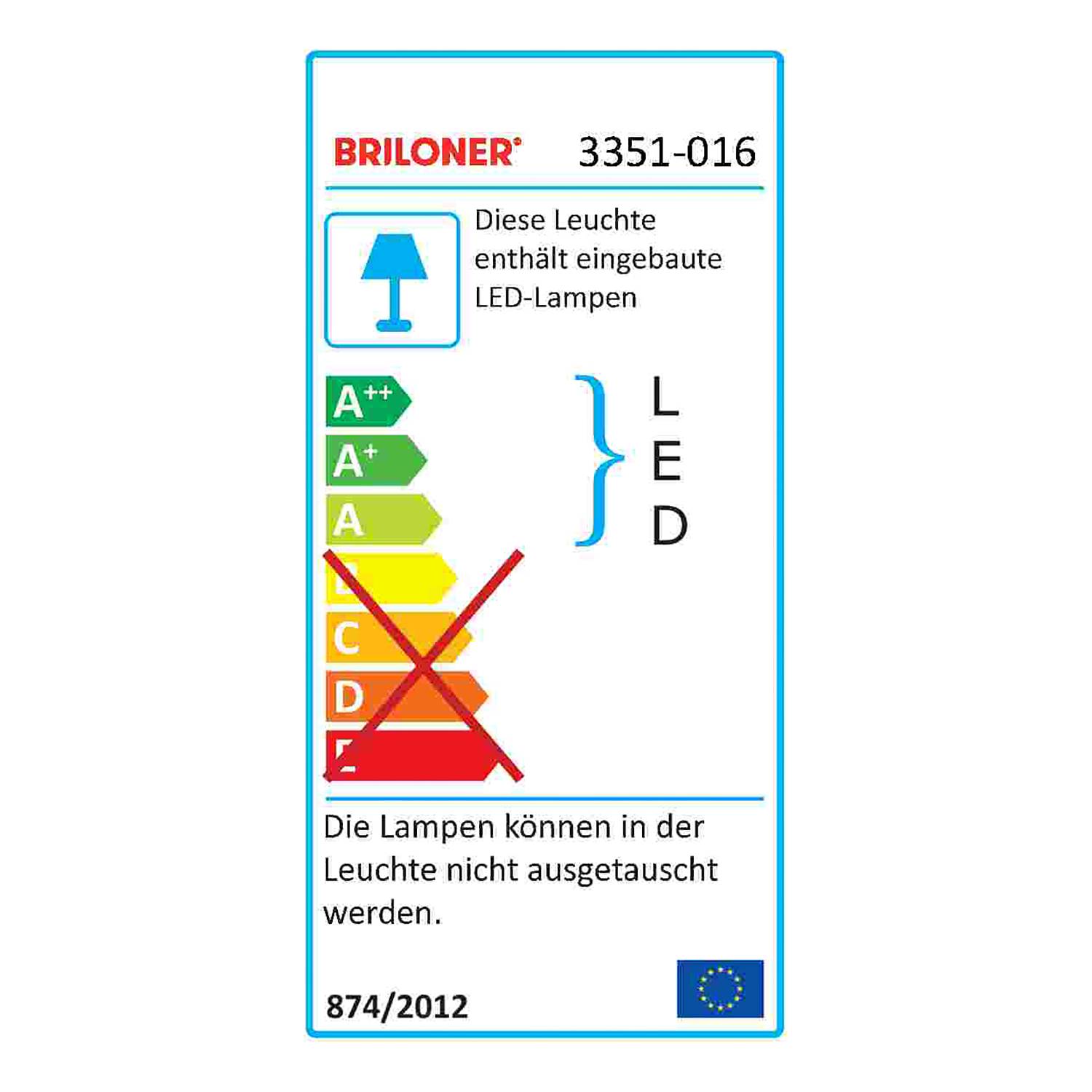 LED-Badleuchte Malbona Silber