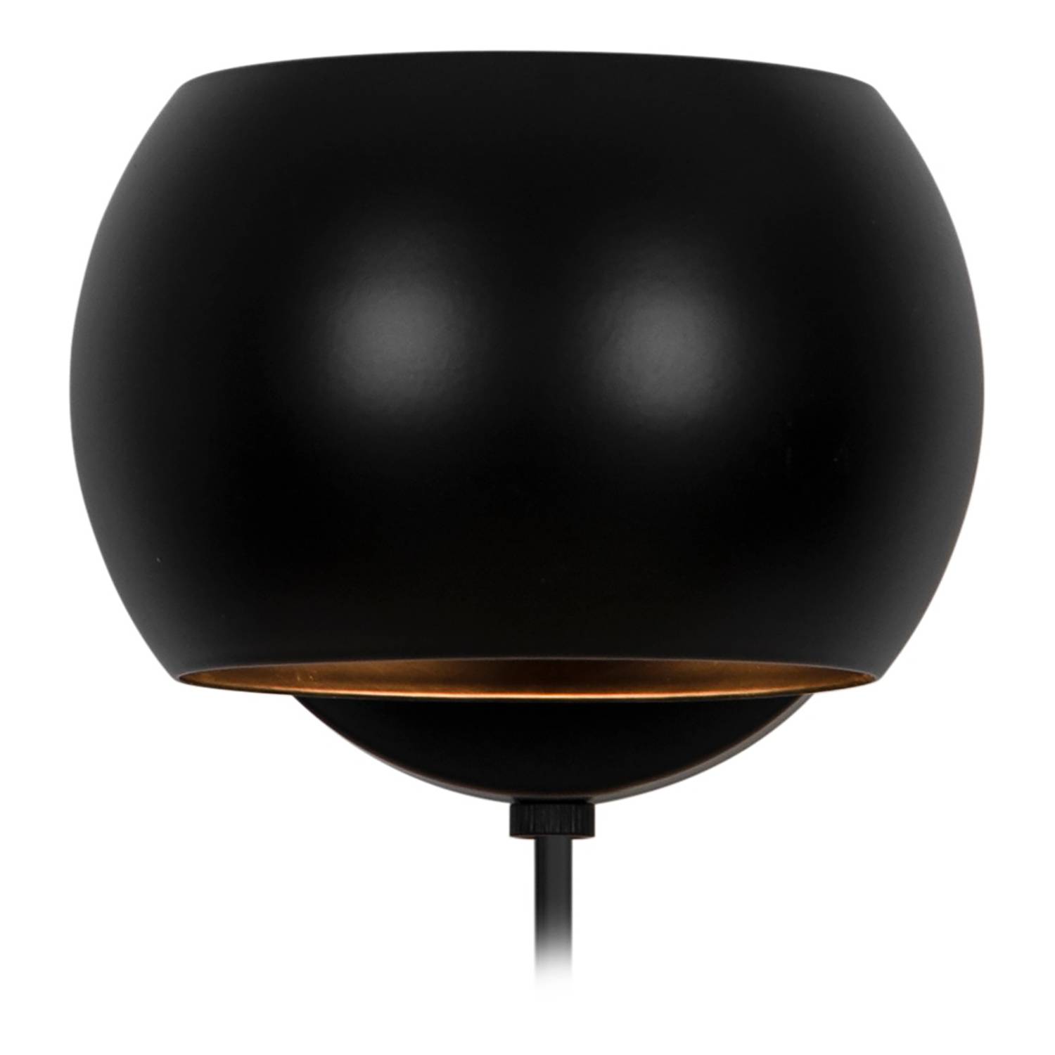 1-Flammig Wandleuchte Belir Aluminium Schwarz