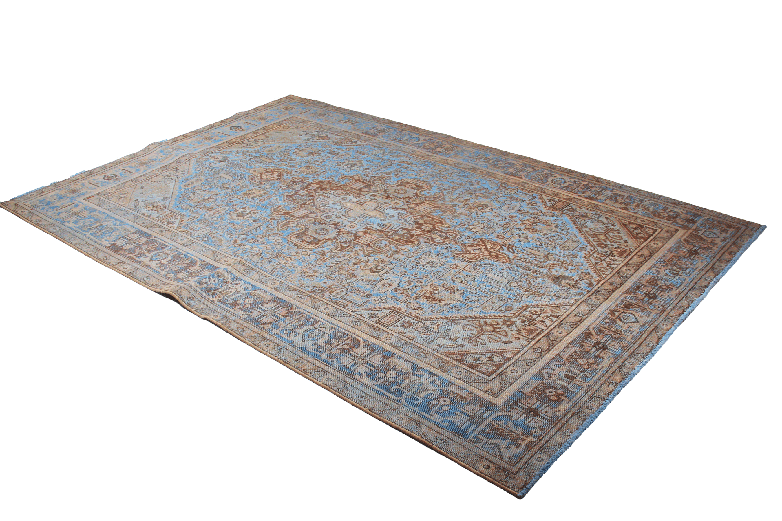 Vintage Teppich Blau