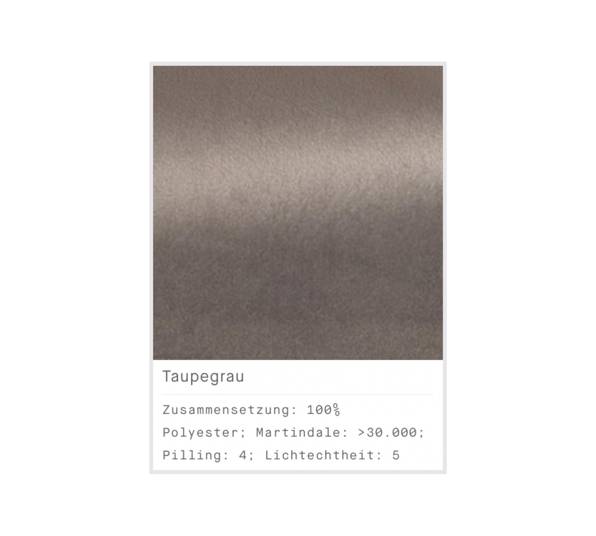 Pyllow Sofalandschaft Samt Taupe Grau