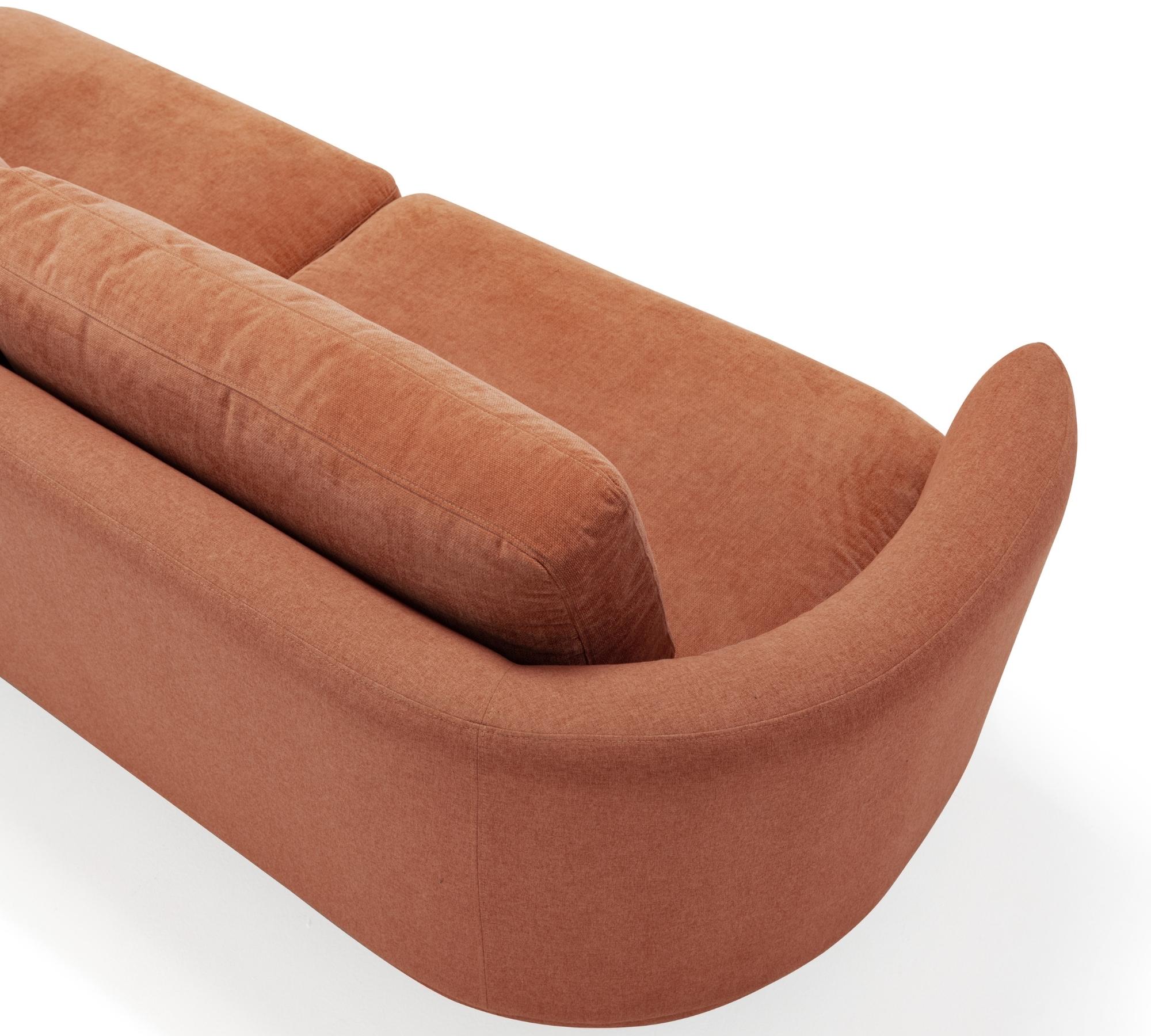 Elinor Sofa 3-Sitzer Danny Dusty Rose