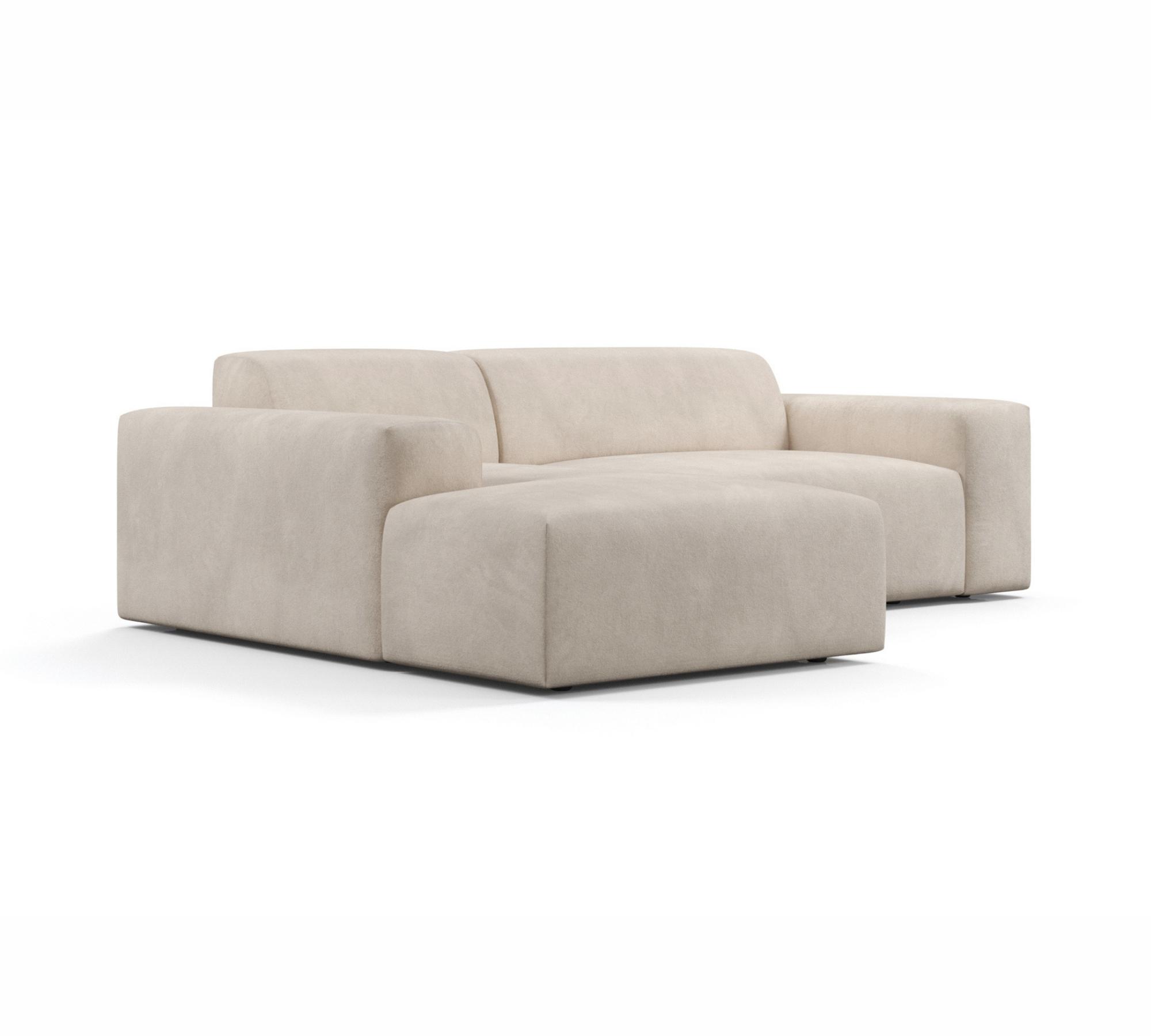 2-Sitzer Sofa Karen Récamiere Links Beige