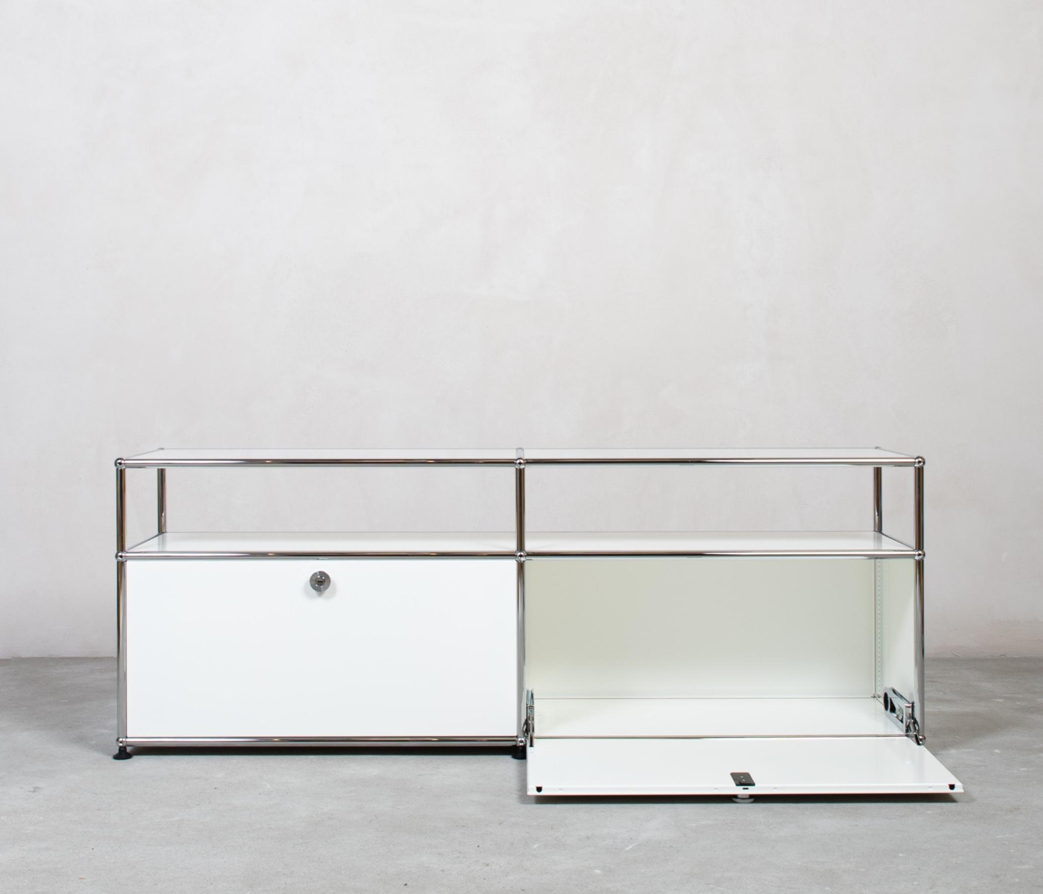 USM Haller Sideboard 2x1 Fächer Aufbau Goldgelb