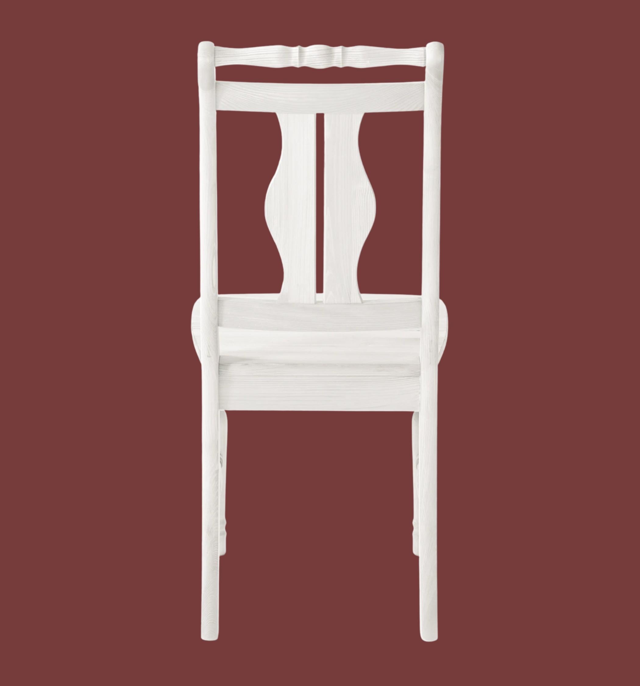 2x Stuhl Landhausstil Weiß