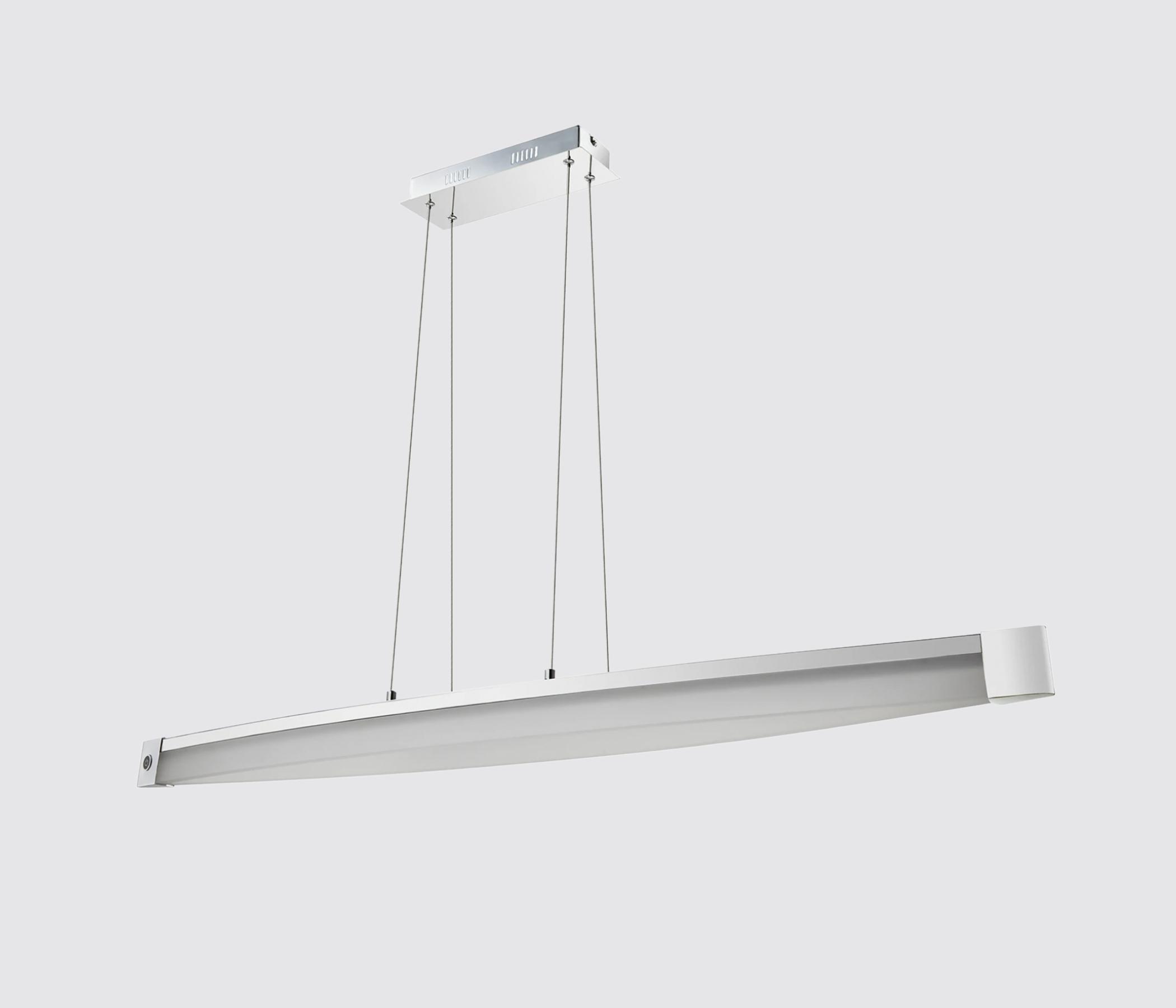 Dimmbare LED-Pendelleuchte Metall Acrylglas