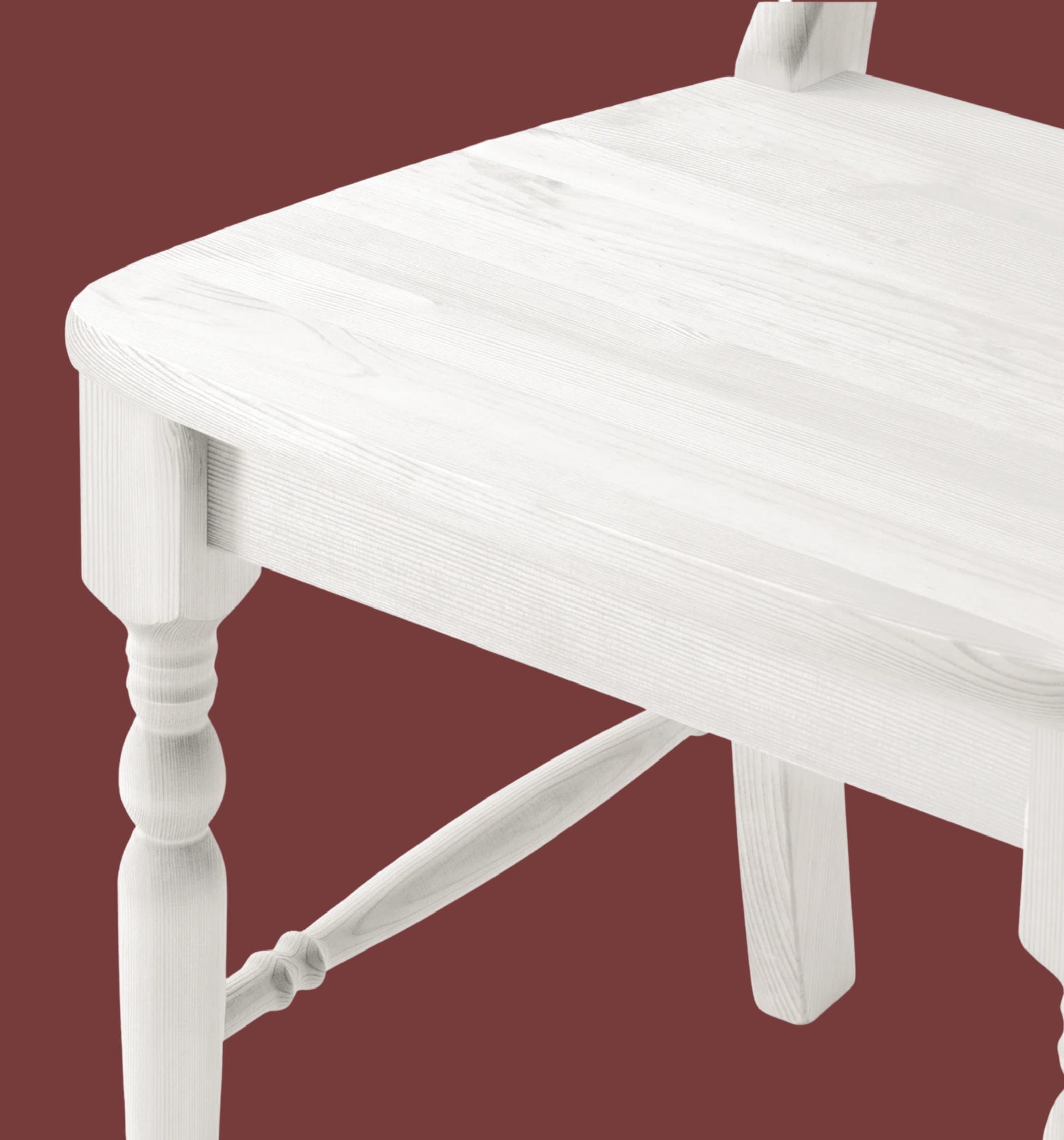 2x Stuhl Landhausstil Weiß