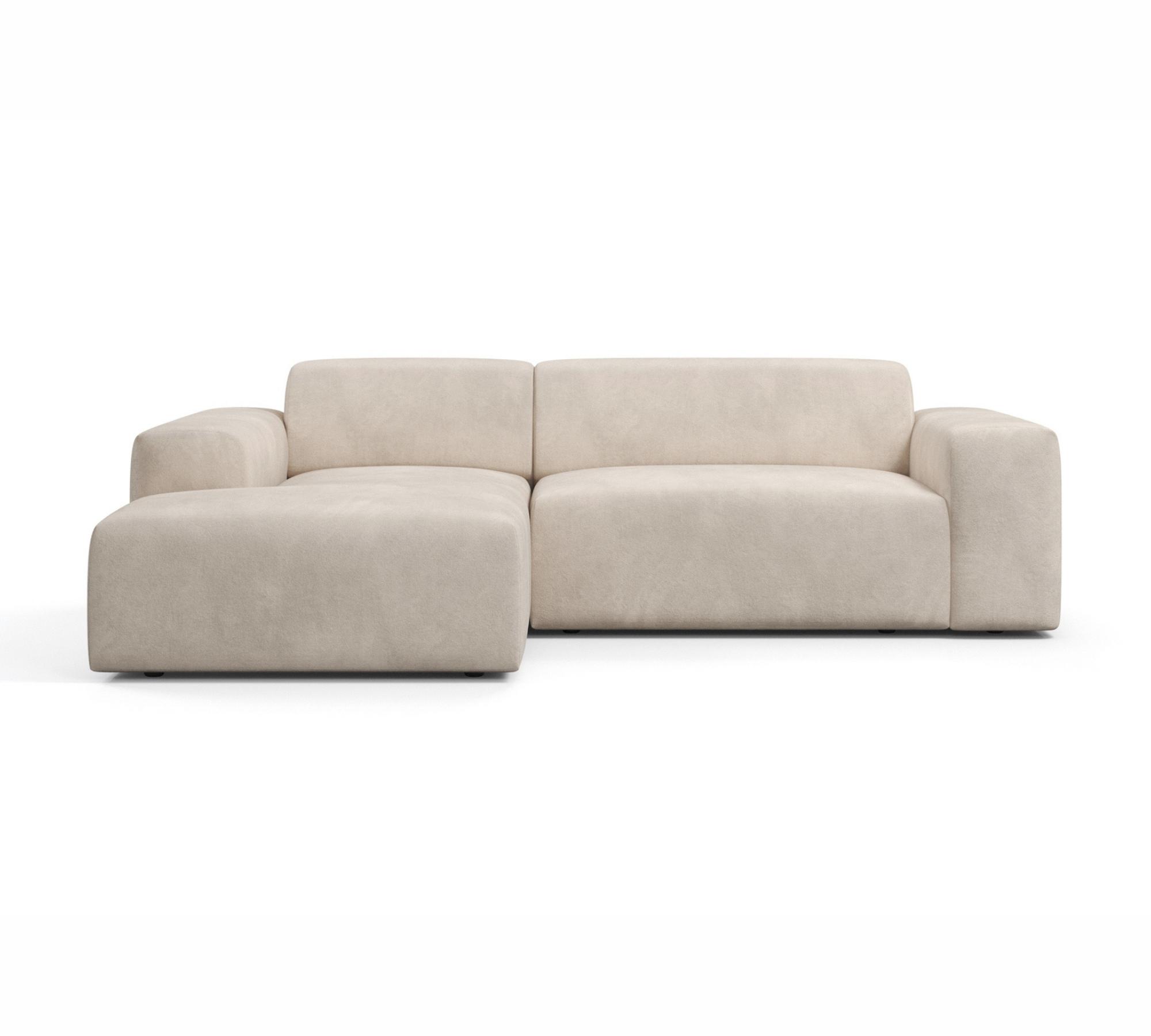 2-Sitzer Sofa Karen Récamiere Links Beige