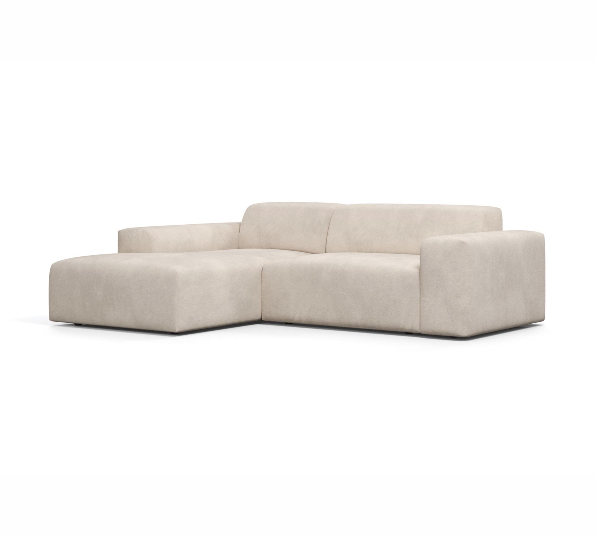 2-Sitzer Sofa Karen Récamiere Links Beige