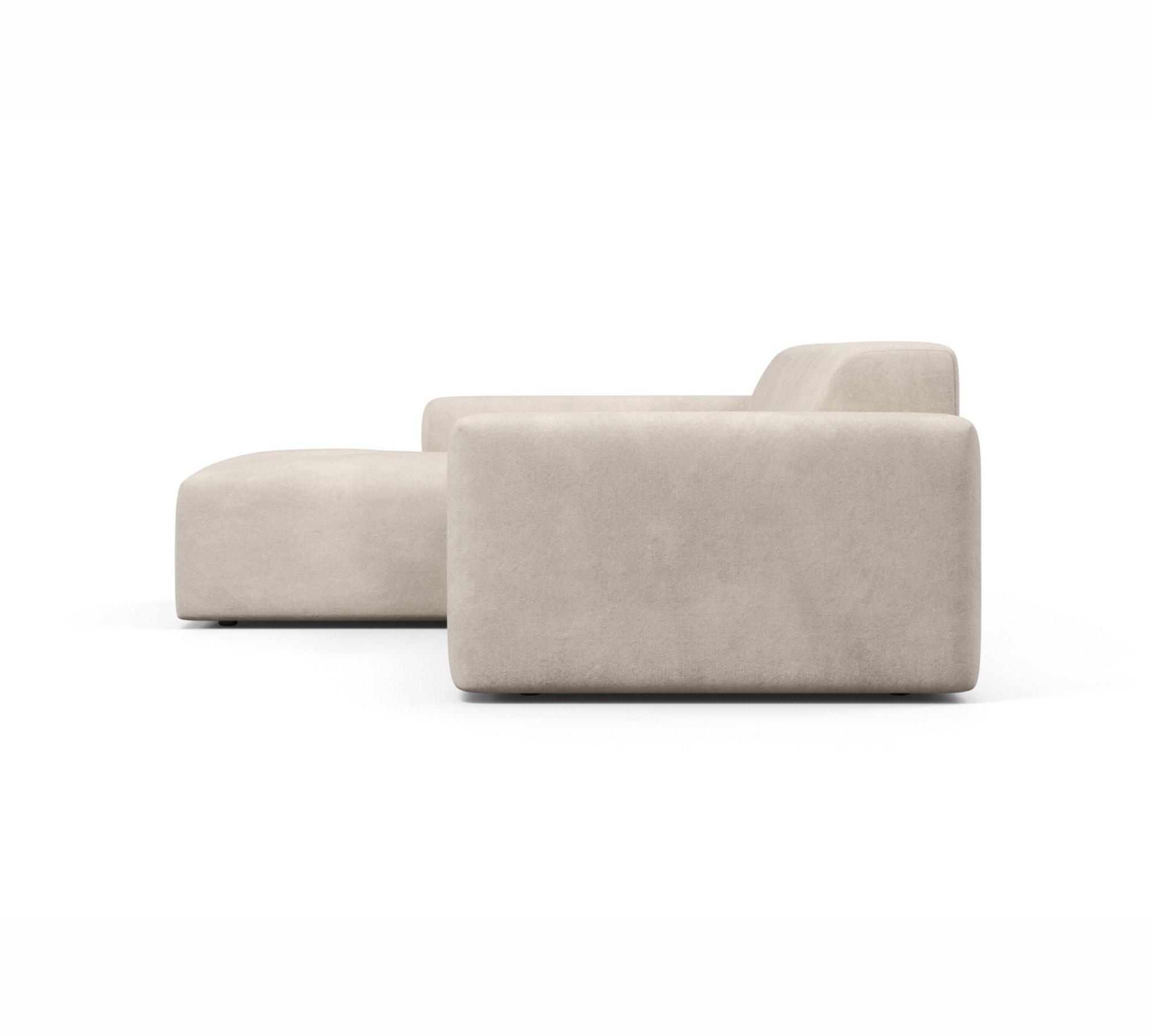 2-Sitzer Sofa Karen Récamiere Links Beige