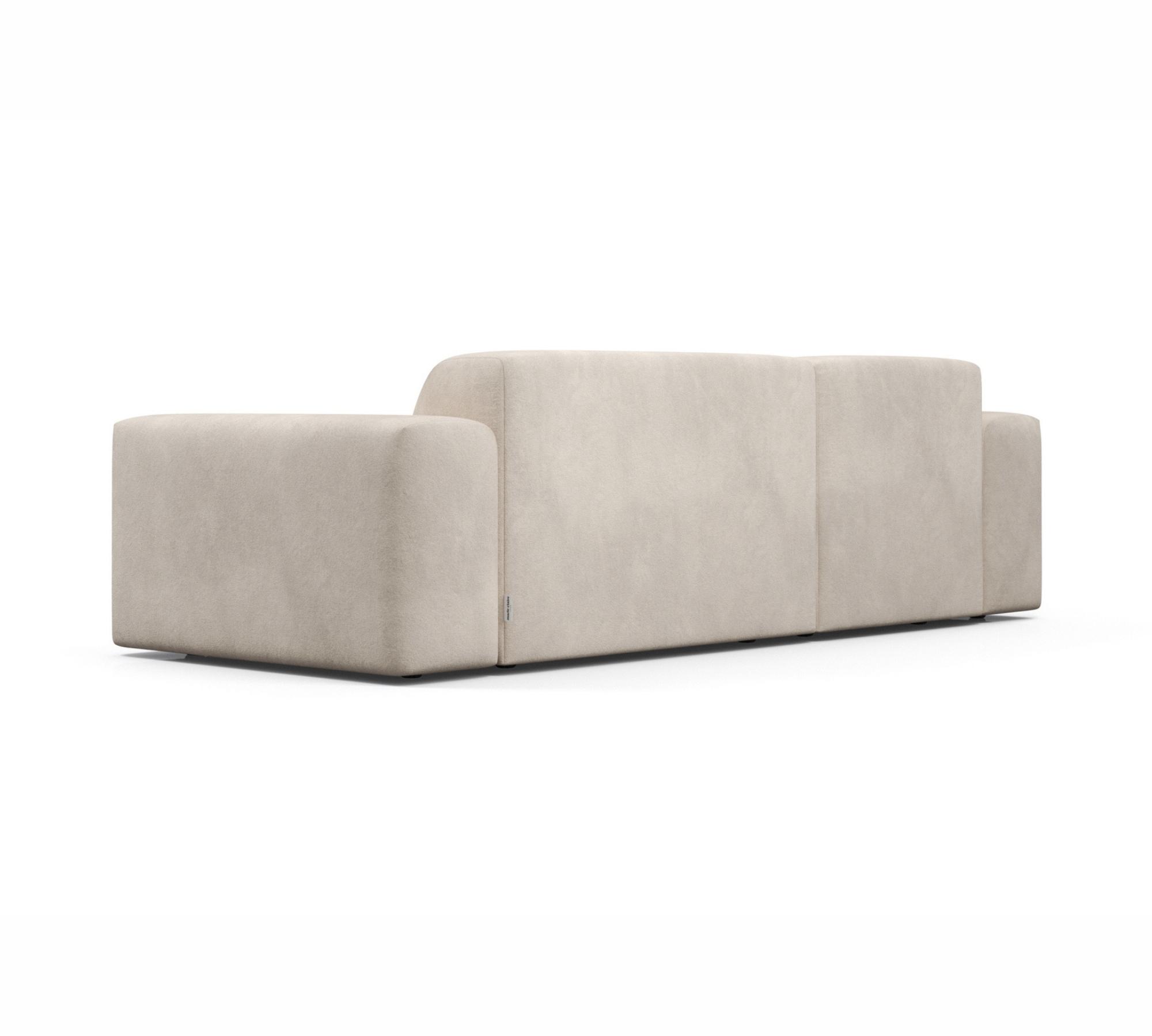 2-Sitzer Sofa Karen Récamiere Links Beige