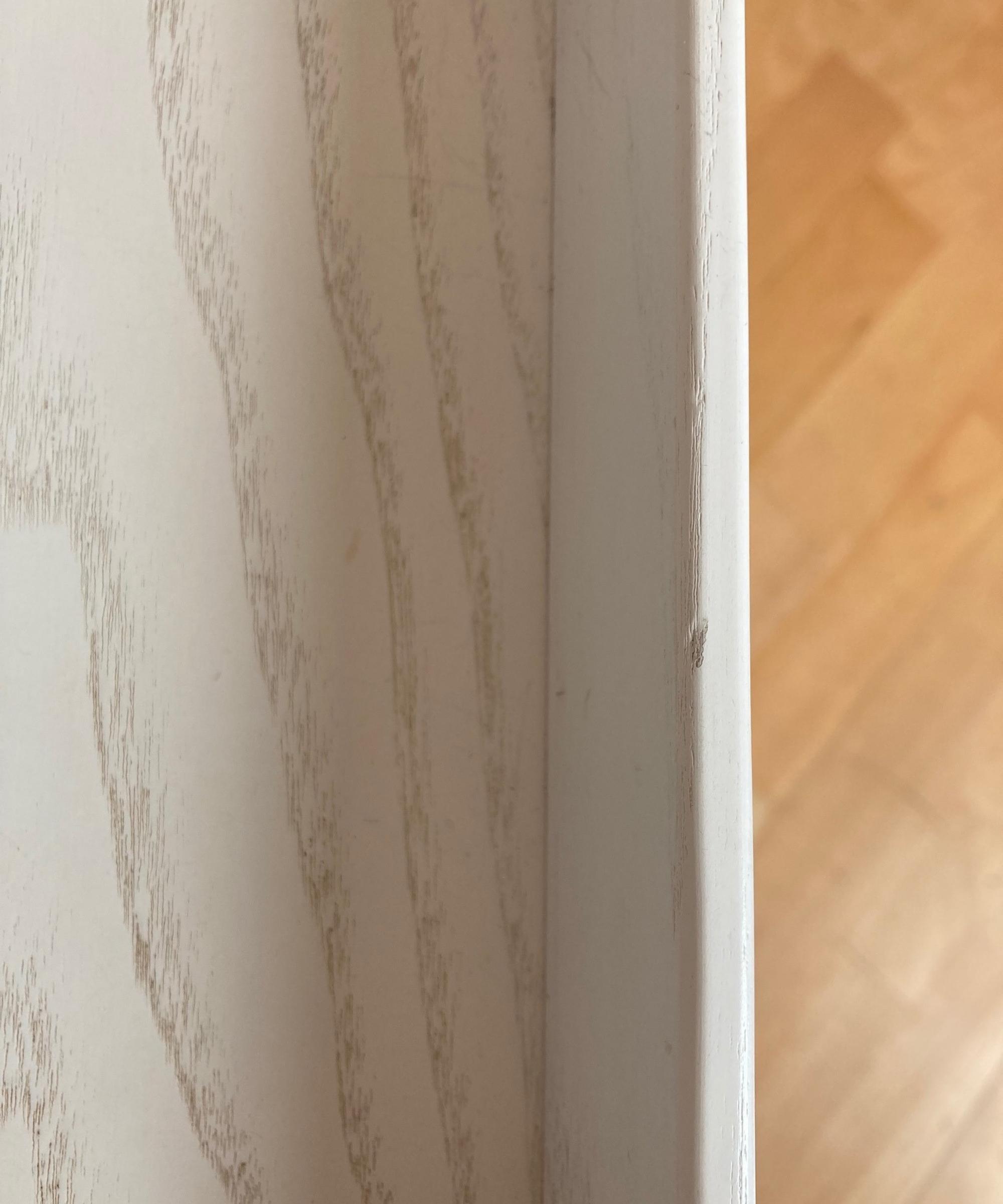 Beistelltisch Pizzo 40 aus Edellstahl und Holz Weiß