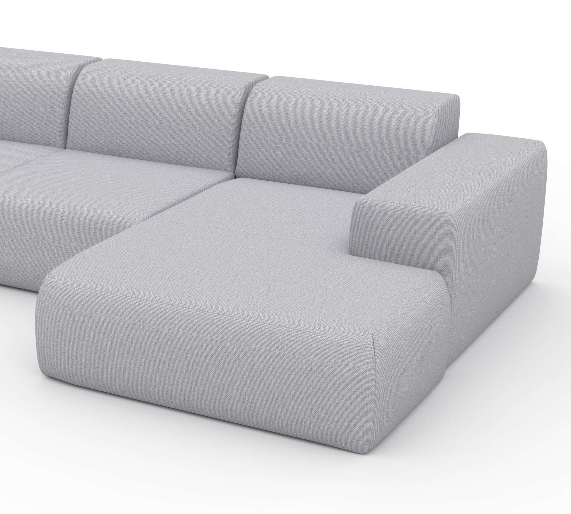 Pyllow Ecksofa Récamiere Rechts Lichtgrau