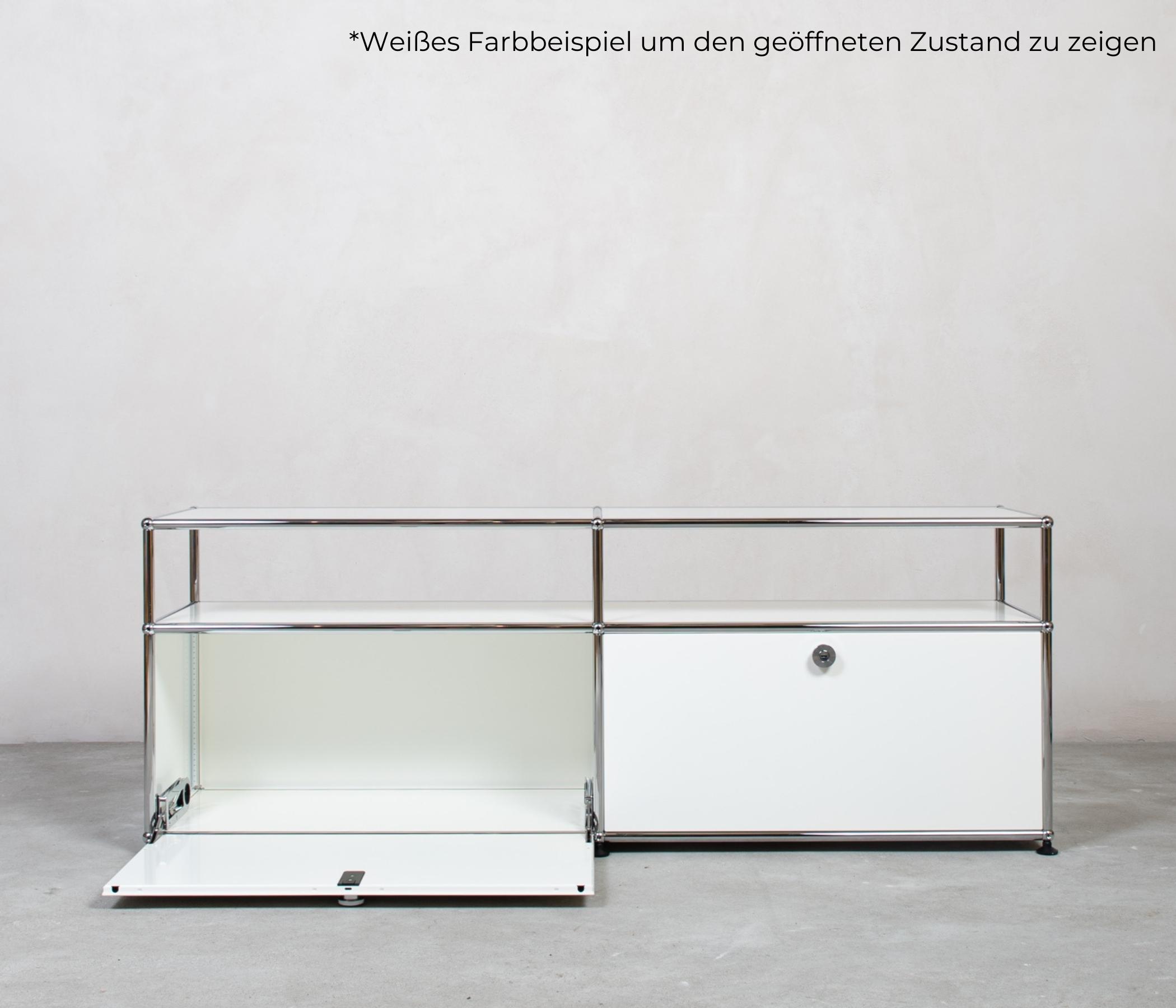 USM Haller Sideboard 2x1 Fächer Aufbau Anthrazitgrau