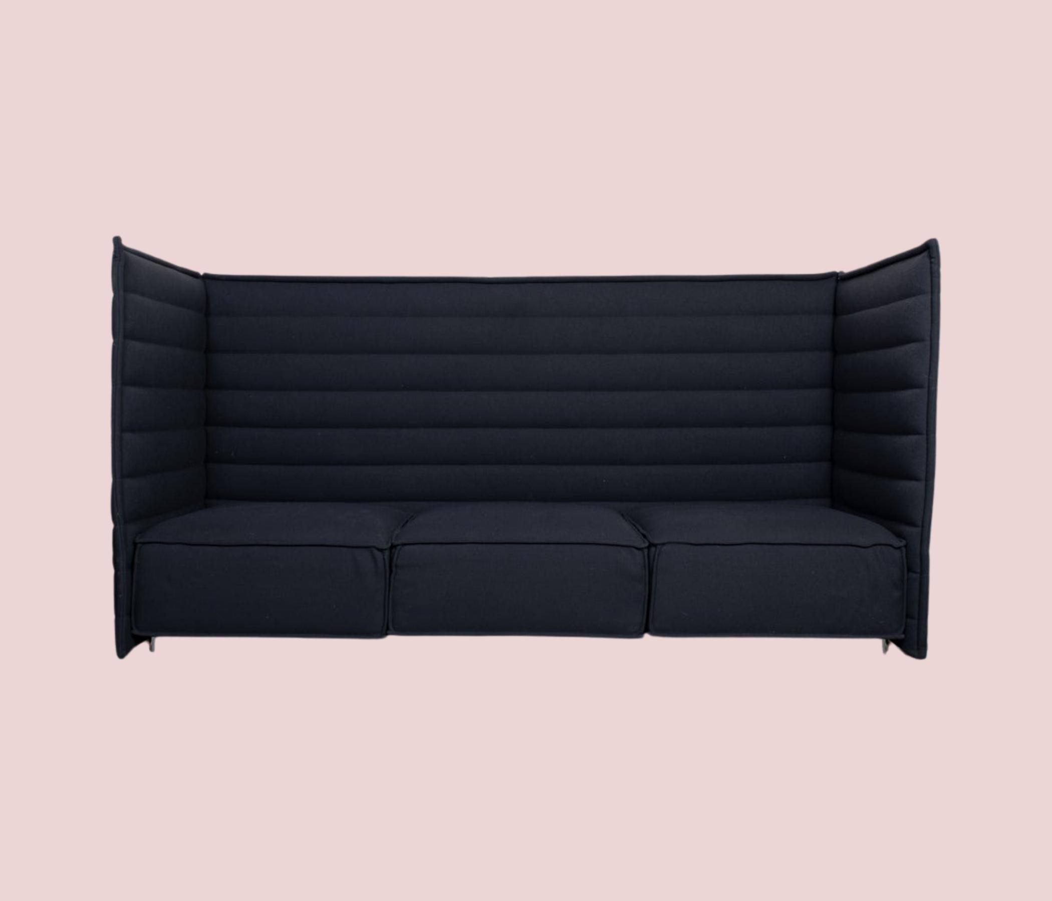 Vitra Alcove Sofa 3-Seater Anthrazit